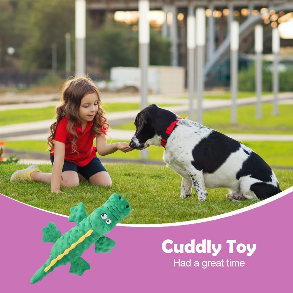Interactive Dog Toys, 2026 New Cute Squeaky Chew Toys for Dogs, Durable Soft Plush with Squeaker Aggressive Chewers Small Medium Large Breed Dogs Blue Blue