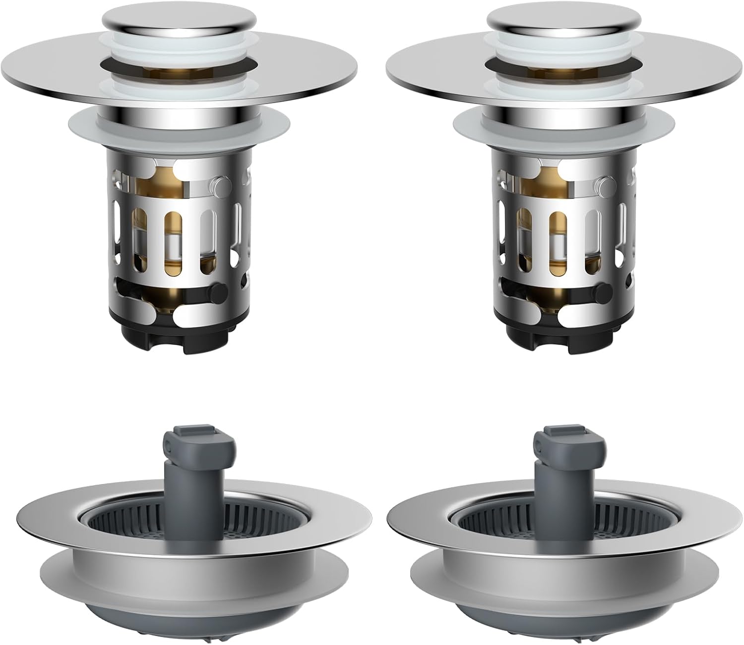 3 in 1 Bathroom & Kitchen Sink Drain Strainer