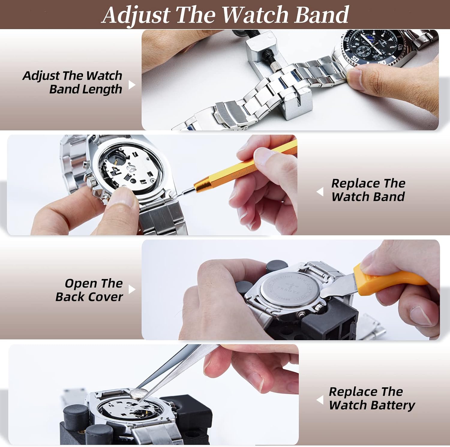 Watch Press Tool Set & Watch Repair Kit