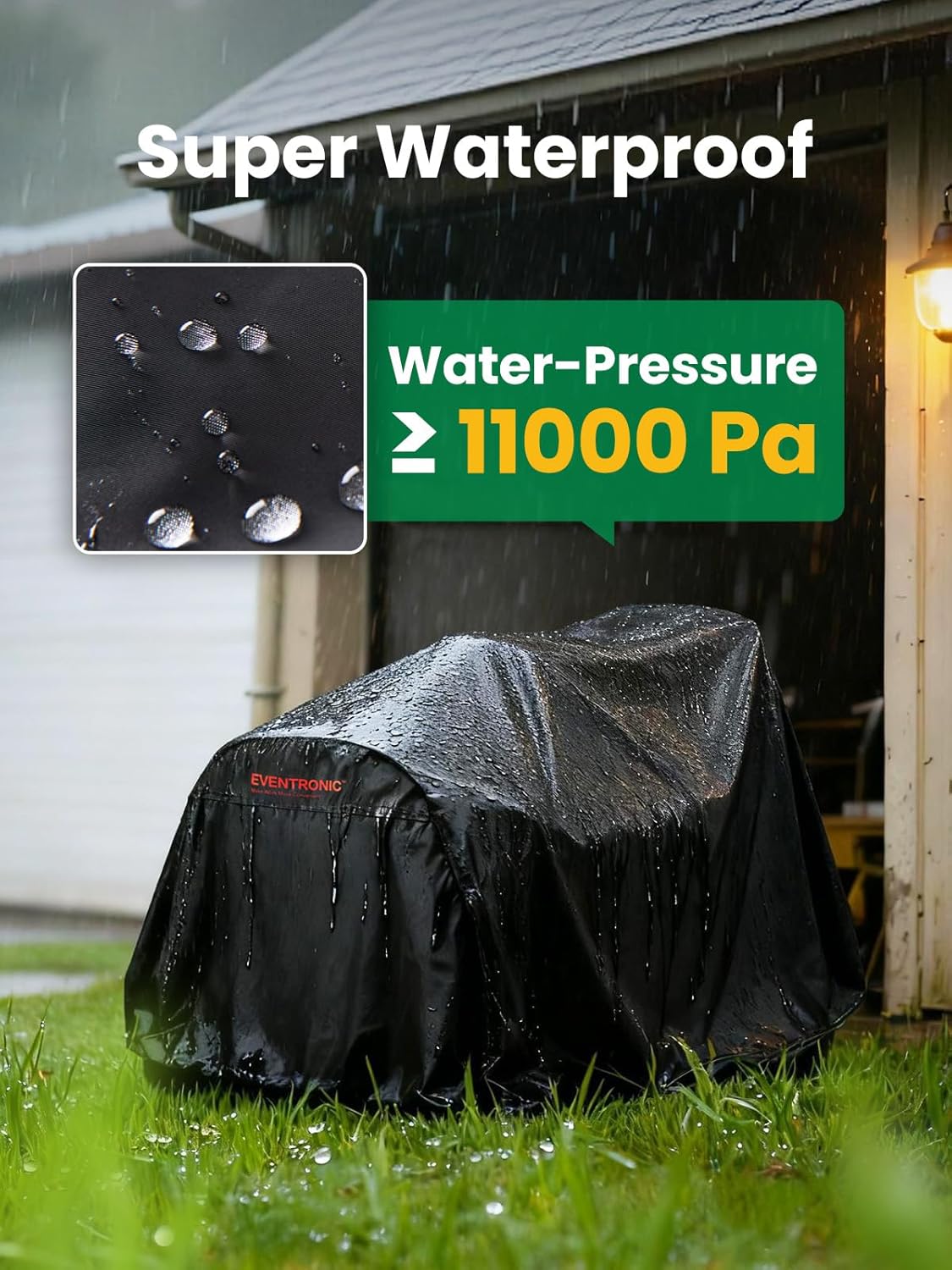 Riding Lawn Mower Cover, 54“ Riding Lawn Tractor Cover Waterproof Heavy Duty Durable 420D-polyester oxford