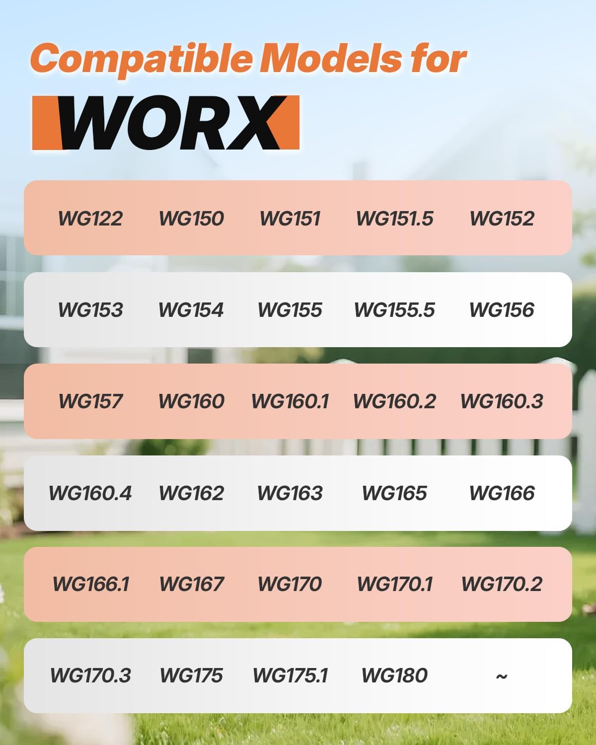 18 Pack WA0010 Replacement Trimmer Line Spool Compatible with Worx, 120ft .065 inch, Compatible with Worx String Trimmers 12 Line spools+6 Cap