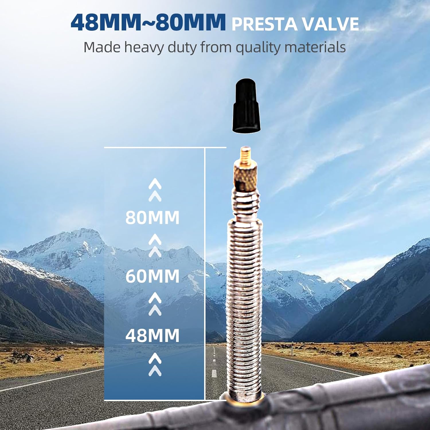 Bicycle Tubes Race 28 700x20-25C 700x32-47C Bike Tube, 700C Inner Tube with Presta Valve Super Value Bundle Pack of 6 Tubes & 2 tire Lever