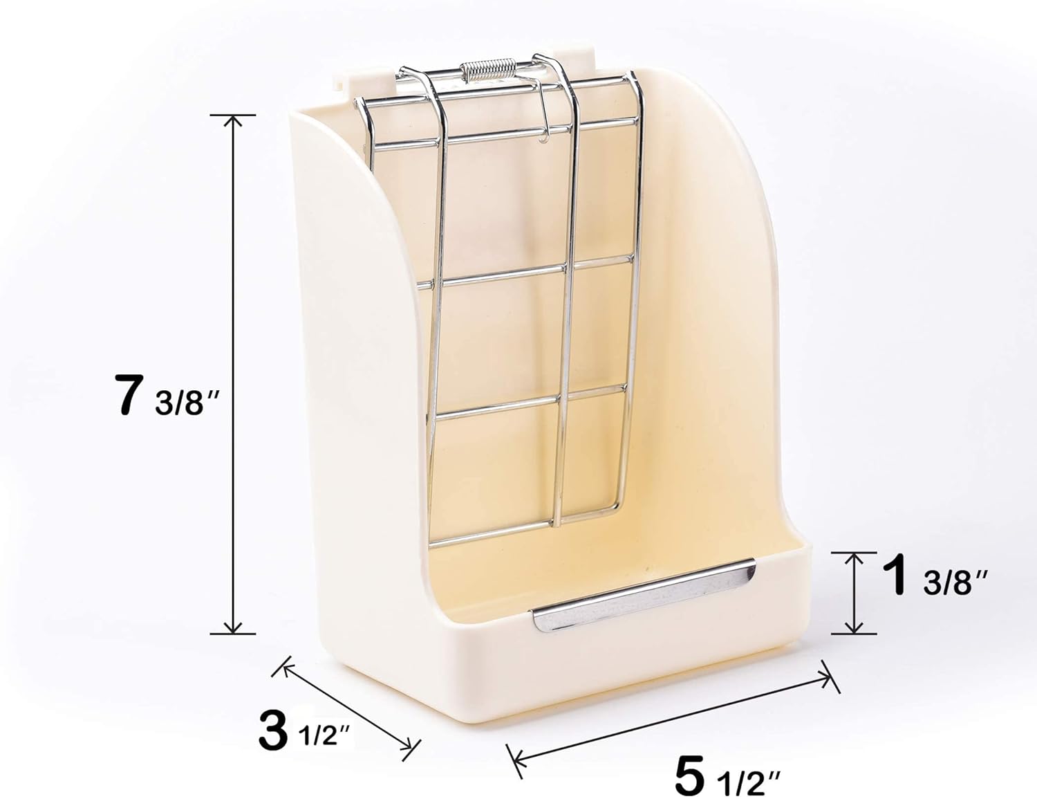 Hay Feeder for Rabbits, Guinea Pigs, and Chinchillas - Minimize Waste and Mess with 5.5" x 3.5" x 7.4" Hanging Alfalfa and Timothy Hay Dispenser