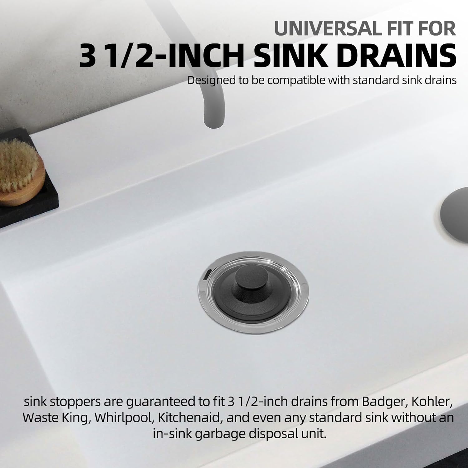 Rubber Sink Stopper and Garbage Disposal Splash Guard,Compatible with Insinkerator Garbage Disposal Parts