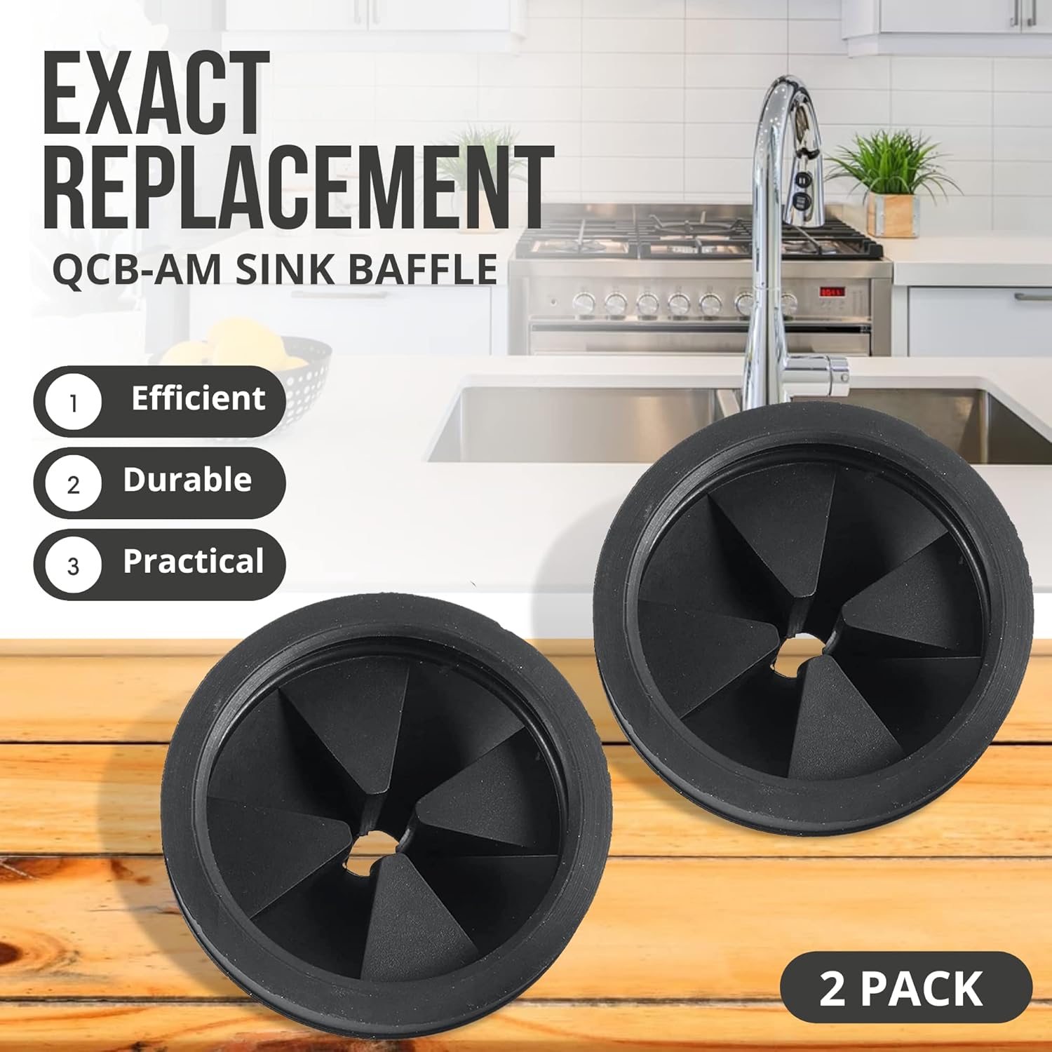 Rubber Sink Stopper and Garbage Disposal Splash Guard,Compatible with Insinkerator Garbage Disposal Parts