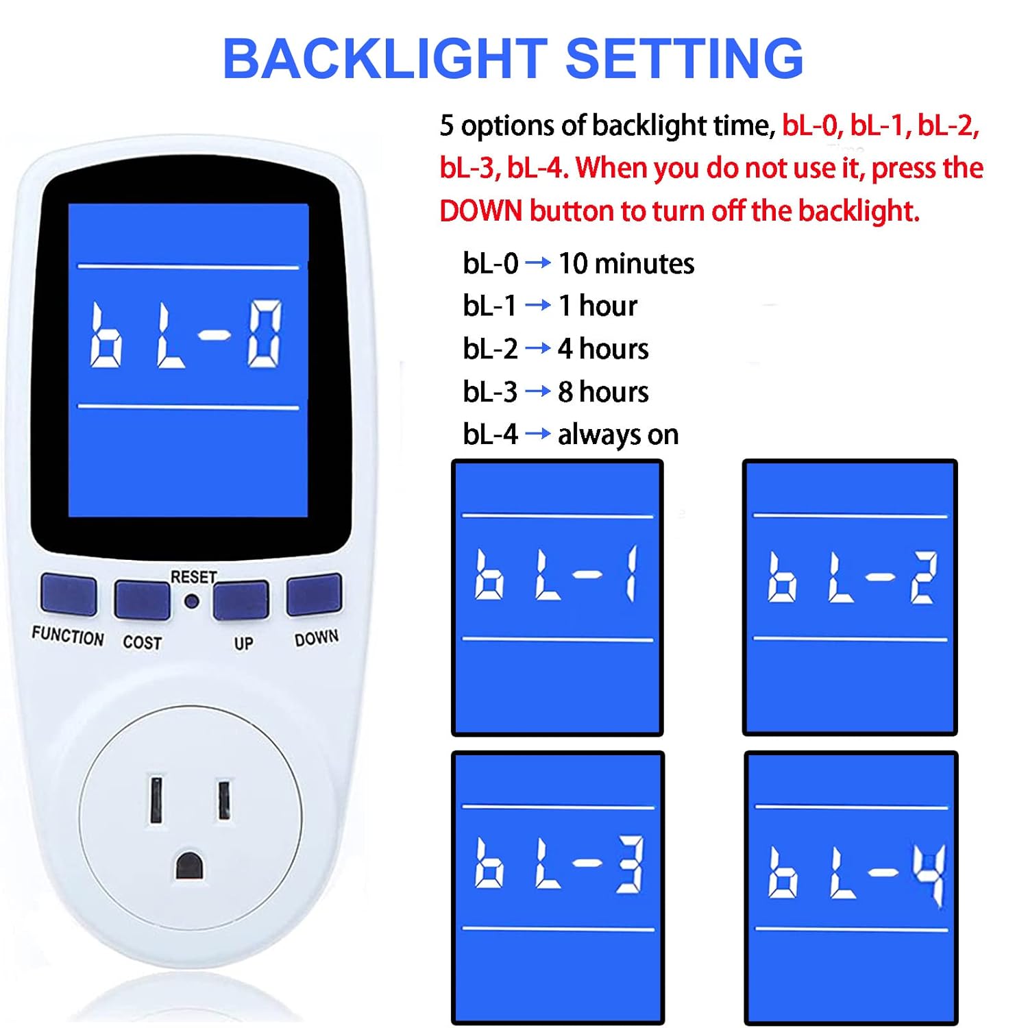 Upgraded Watt Power Meter Plug Home Electrical Usage Monitor Consumption+Garden Shovel Trowel Garden Tool with Measurement Mark