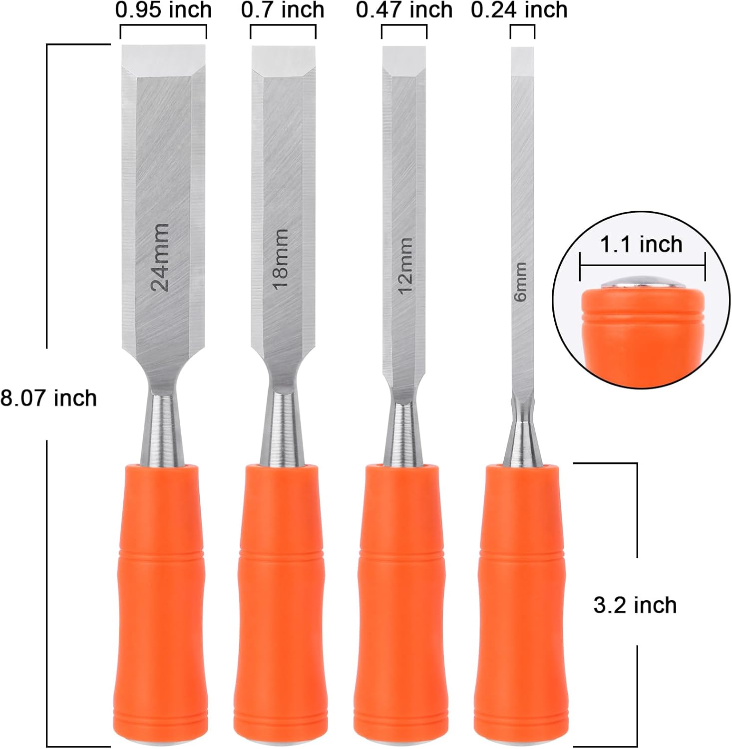 Over The Sink Dish Drying Rack，Foldable Dish Drainer, Gray + 4 Piece Wood Chisel Sets Woodworking Tools Set