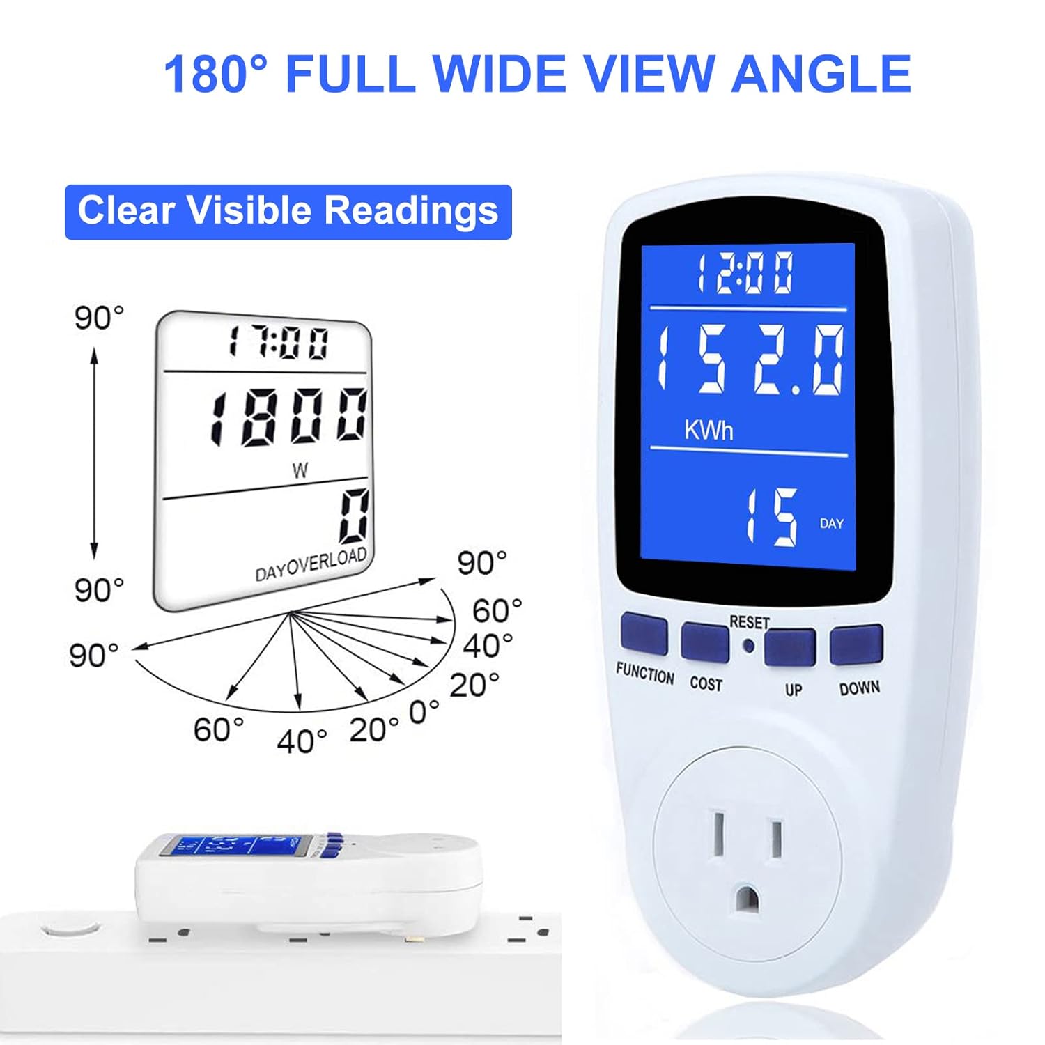 Upgraded Watt Power Meter Plug Home Electrical Usage Monitor Consumption+ 4 Piece Wood Chisel Sets Woodworking Tools Set