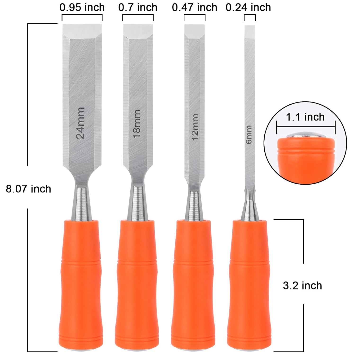 Craft Hole Punch, Kids Hole Punch, Earring Punch Card Tool, Handheld Hole Puncher+ 4 Piece Wood Chisel Sets Woodworking Tools Set
