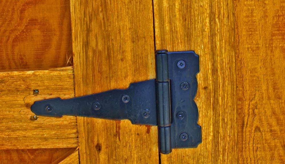 4 inch Strap Hinges - Heavy Duty, Rustproof, Classic Antique Shed Door Hinges 6, 4 inch