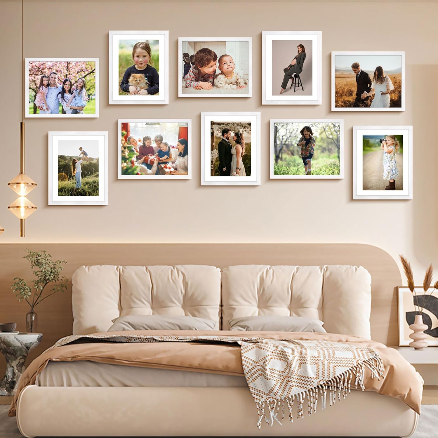 8x10 Picture Frame Set of 2 & White 8x10 Picture Frame Set of 2