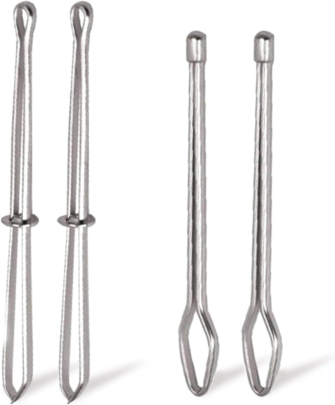 4 Pcs Bodkin Drawstring Threaders,Metal Drawstring Threader Tweezers Easy Quick Insert Drawstring DIY Rope Threader Clip Bodkin Sewing Tool for Sweatpants,Hoodies,Swim Trunks