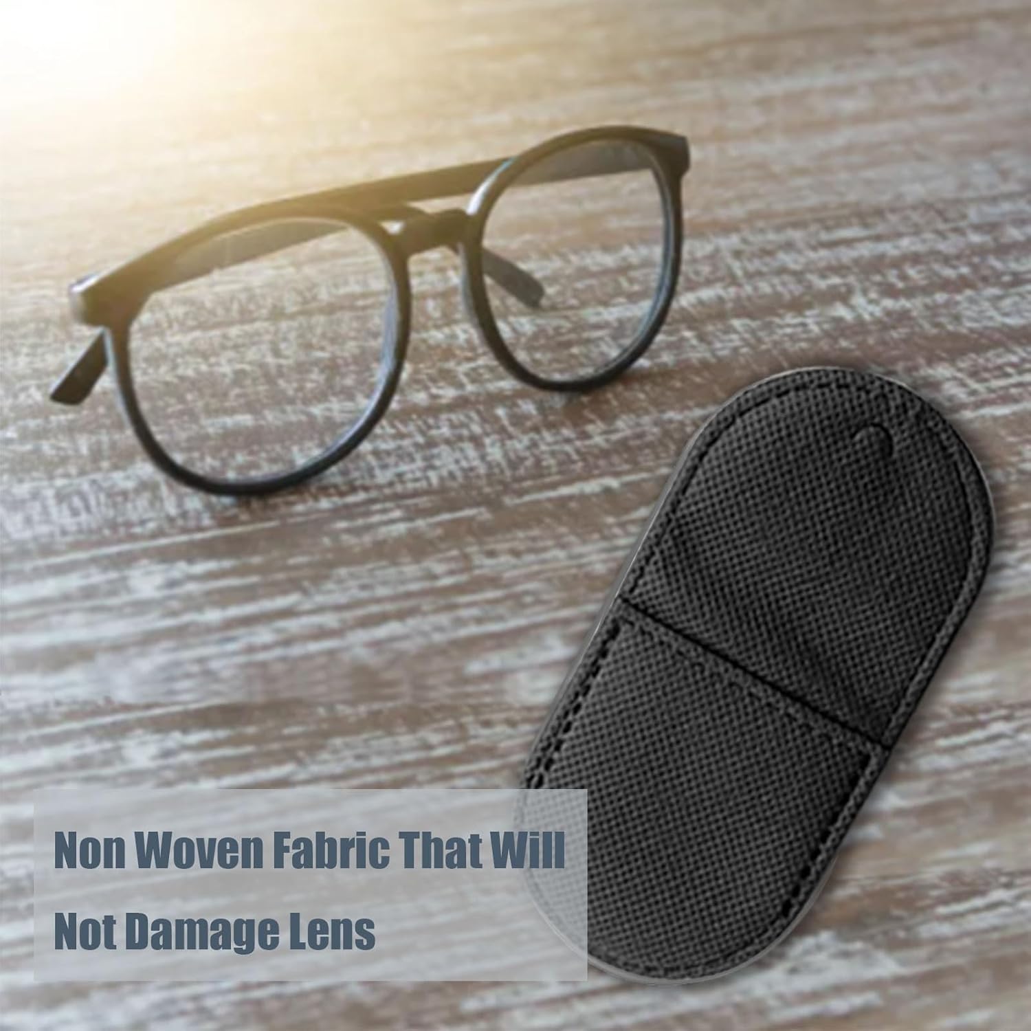 Eye Patches for Glasses,6 Pcs Medical Eye Patch for Adults and Kids Non-Woven Fabric Eye Patches to Cover Left or Right Eye Strengthen Vision and Improve Amblyopia,Lazy Eye Black,Large Size