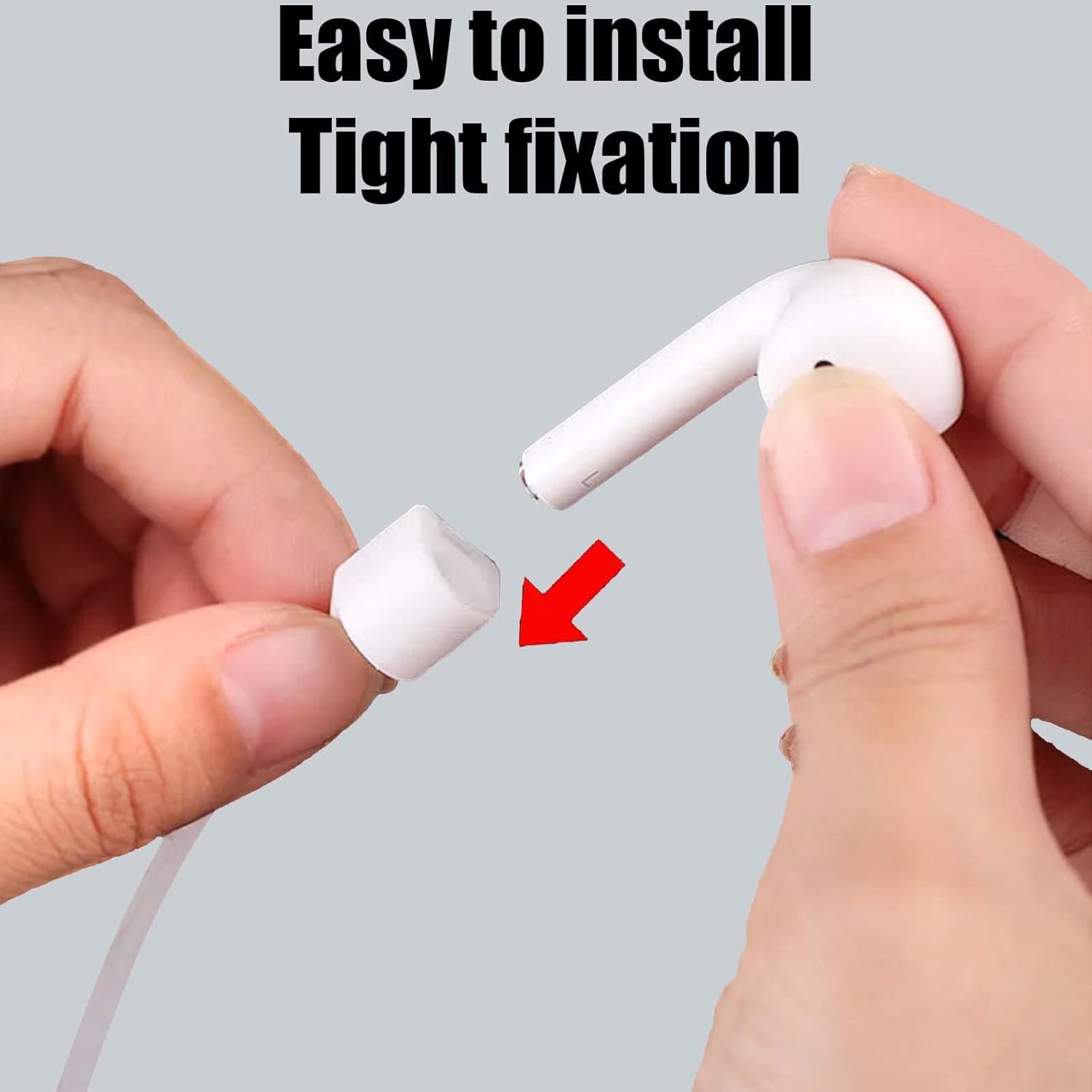 Airpod Strap,Magnetic Anti-Lost Air Pod Neck Strap Lanyard for AirPods 4/3/2/1,AirPod Pro 2/1 Soft Silicone Airpods Accessories Holder Strap for Running,Fitness,Dancing White/Blue/Black