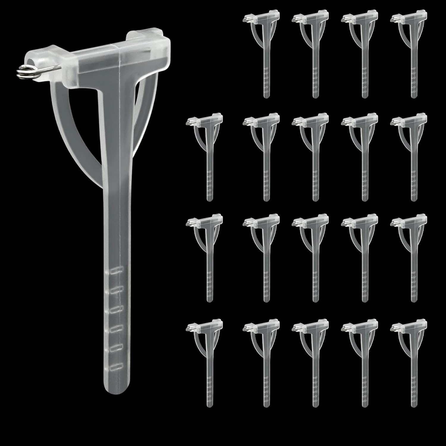 20Pcs Boutonniere Pins,Plastic Corsage Clips T-Shaped Boutonniere Clips for Weddings,Birthday,Festivals Floral Arrangement Fasteners for Suits,Formal Wear White