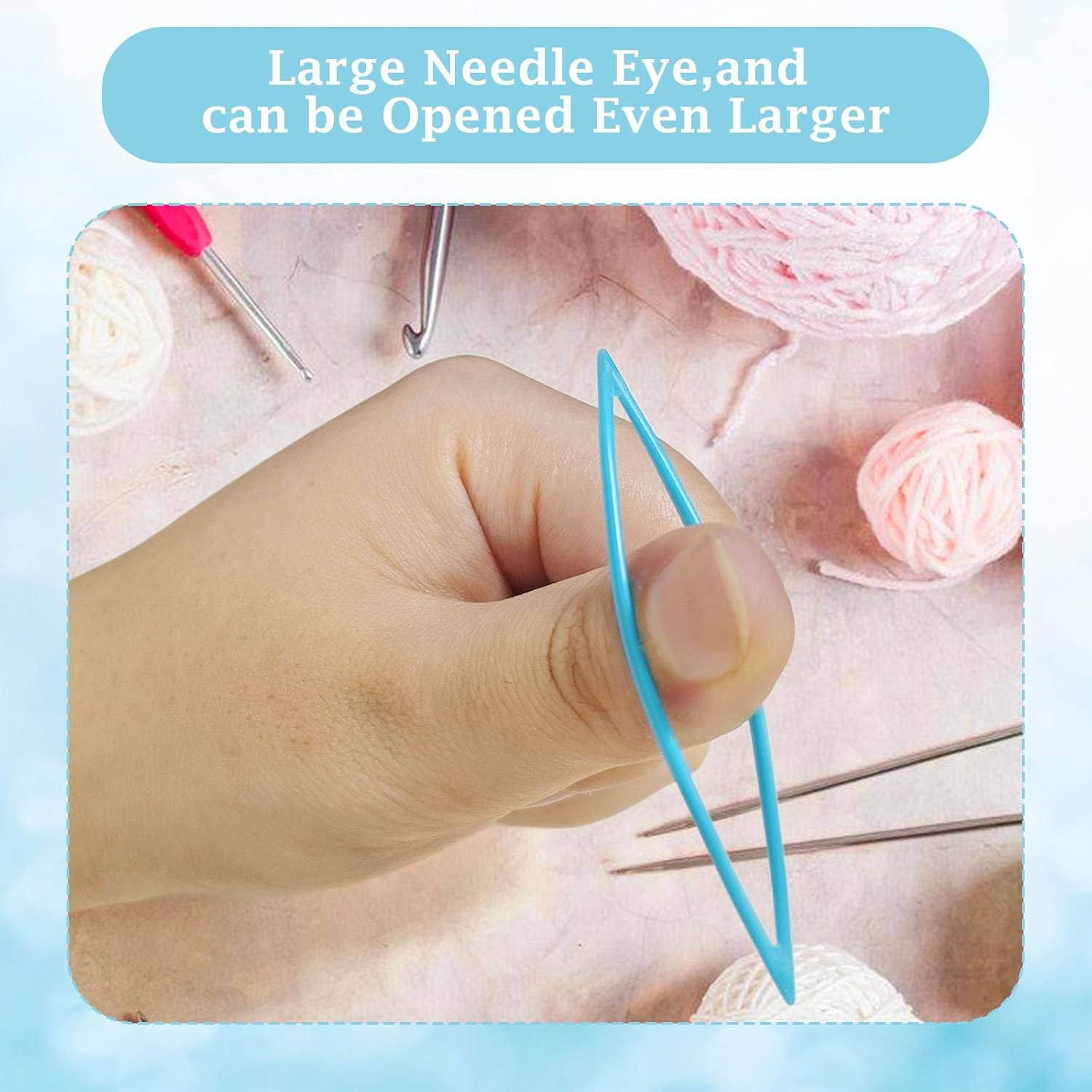 10 Pcs Large Eye Finishing Needles,Plastic Yarn Needles for Sewing Weaving in Ends Tapestry/Darning/Crochet Needle for Thick Bulky Yarn Sewing Knitting Weaving Supplies Accessories Random Color