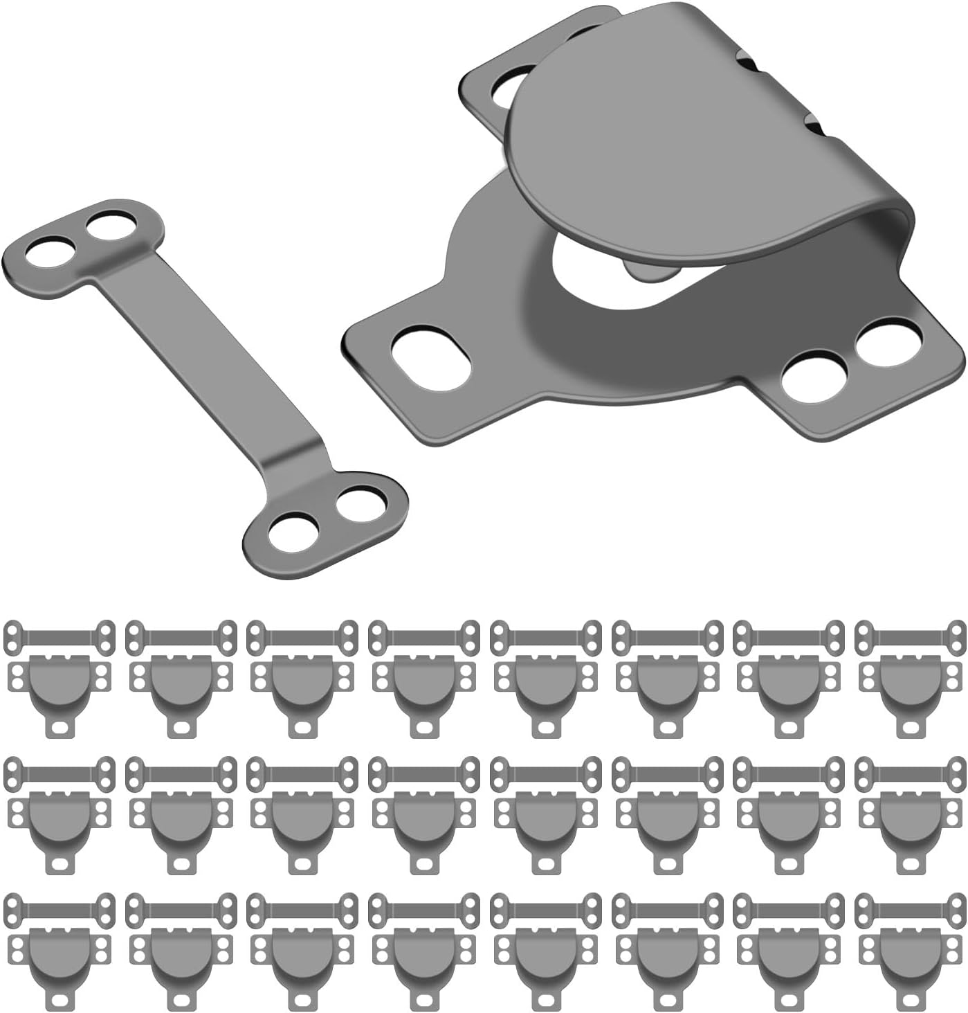 Hook and Eye Closures for Clothing,25 Set Hooks and Eye for Sewing,Clothing,Bra,Pants Waist,Jeans,DIY Craft Sewing Clasp and Snaps Fasteners Kit Hooks Replacement/Repair Black