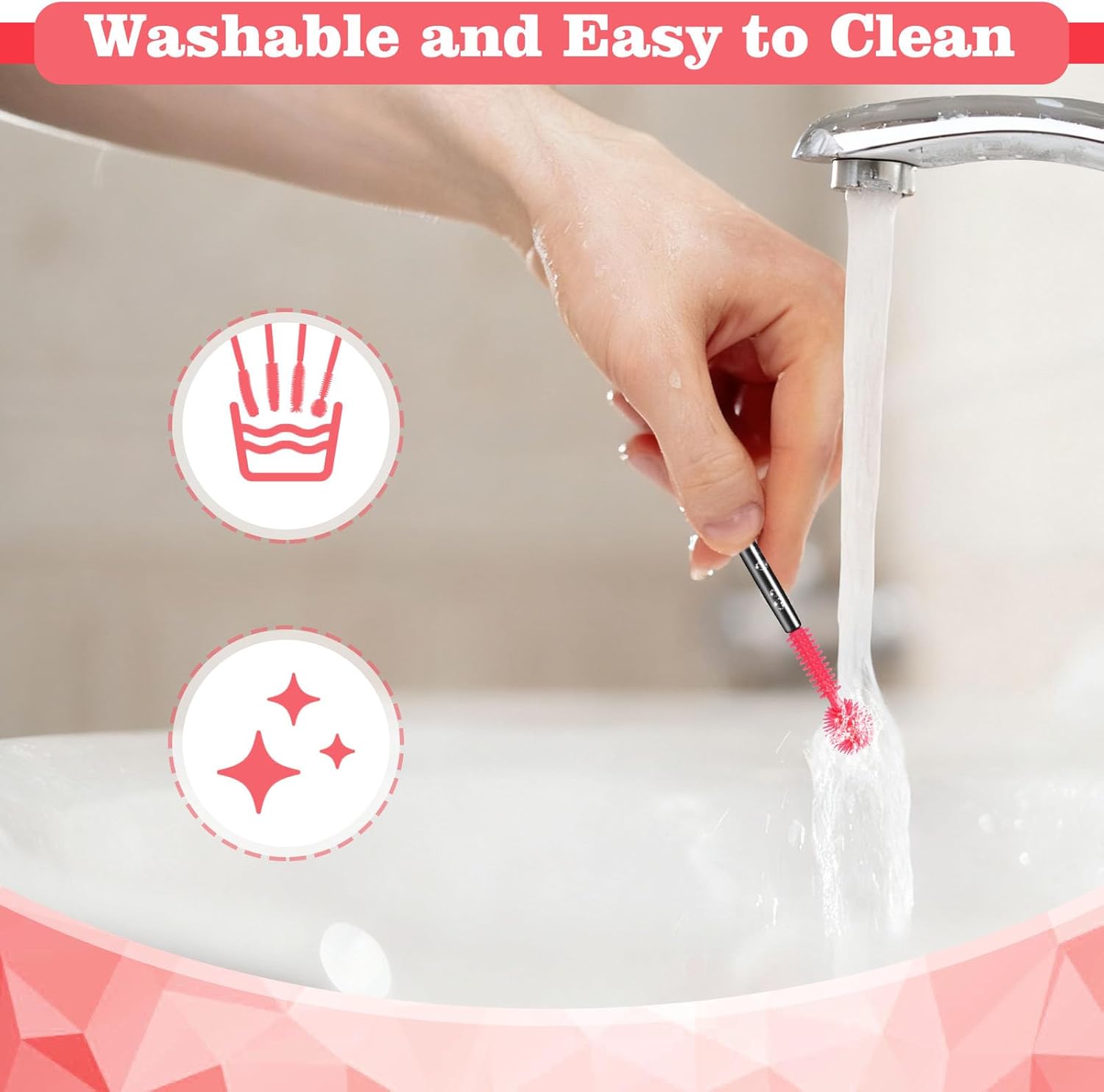 20Pcs Sewing Machine Cleaning Brushes,4 Different Type Reusable Silicone Long Handle Dense Bristles Cleaning Tools for Sewing Machine Internal and Spool Area Machine Parts/Crevice/Dust Clean