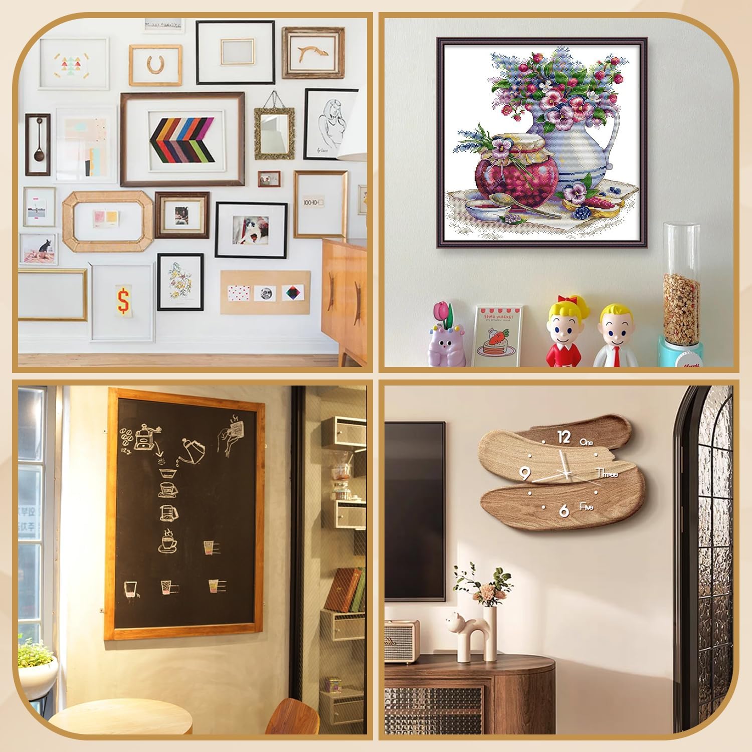 50 Sets Sawtooth Picture Hanger, Picture Frame Hangers with Screws for Photos Canvas Clock Wood Frame Hardware Metal Hook Hanging Artwork Home Decoration Black