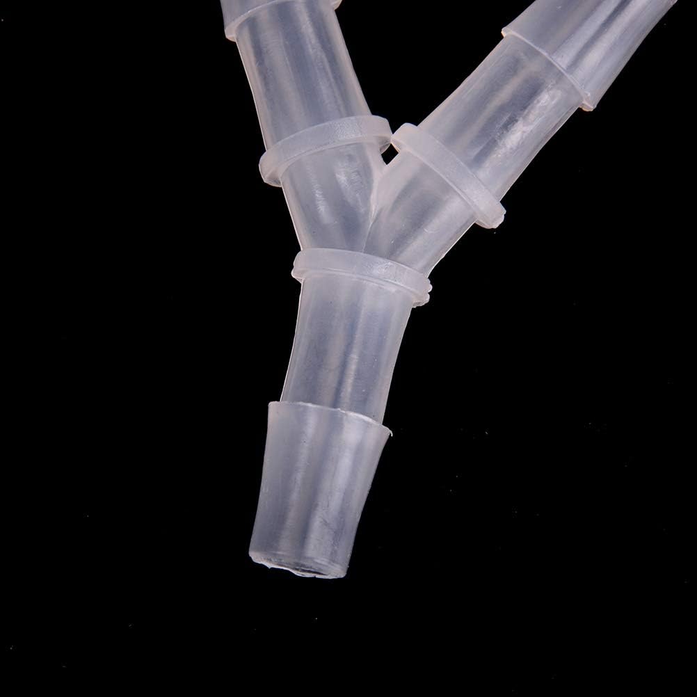 Plastic Barb Equal Y Tee 1/2" hose ID Polypropylene pipe connectors Plastic Joint Splicer Mender Adapter Union Boat Water Air Aquarium O2 Fuel pack of 5