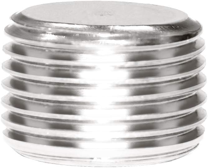 3/8" NPT Pipe Plug Male Thread Stainless Steel Fitting Countersunk Internal Hex Head Pack of 3