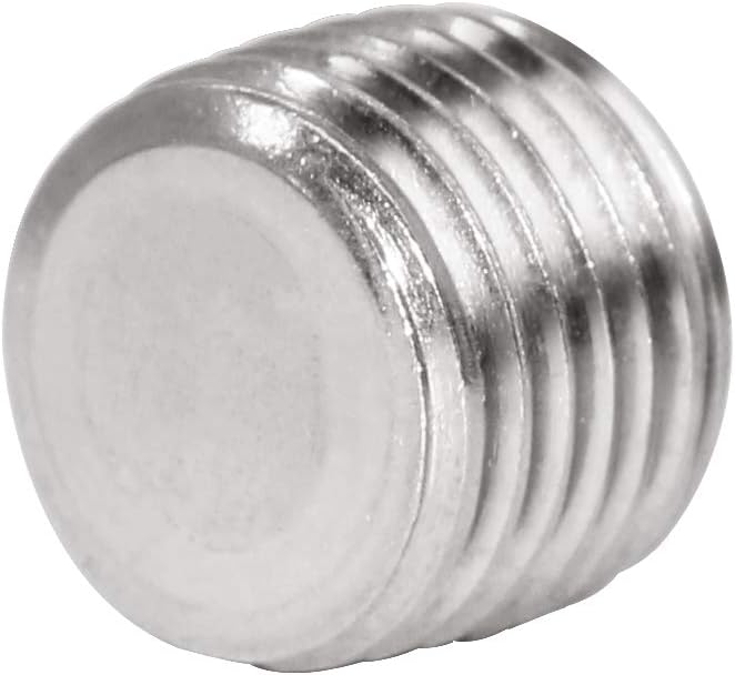 3/8" NPT Pipe Plug Male Thread Stainless Steel Fitting Countersunk Internal Hex Head Pack of 3
