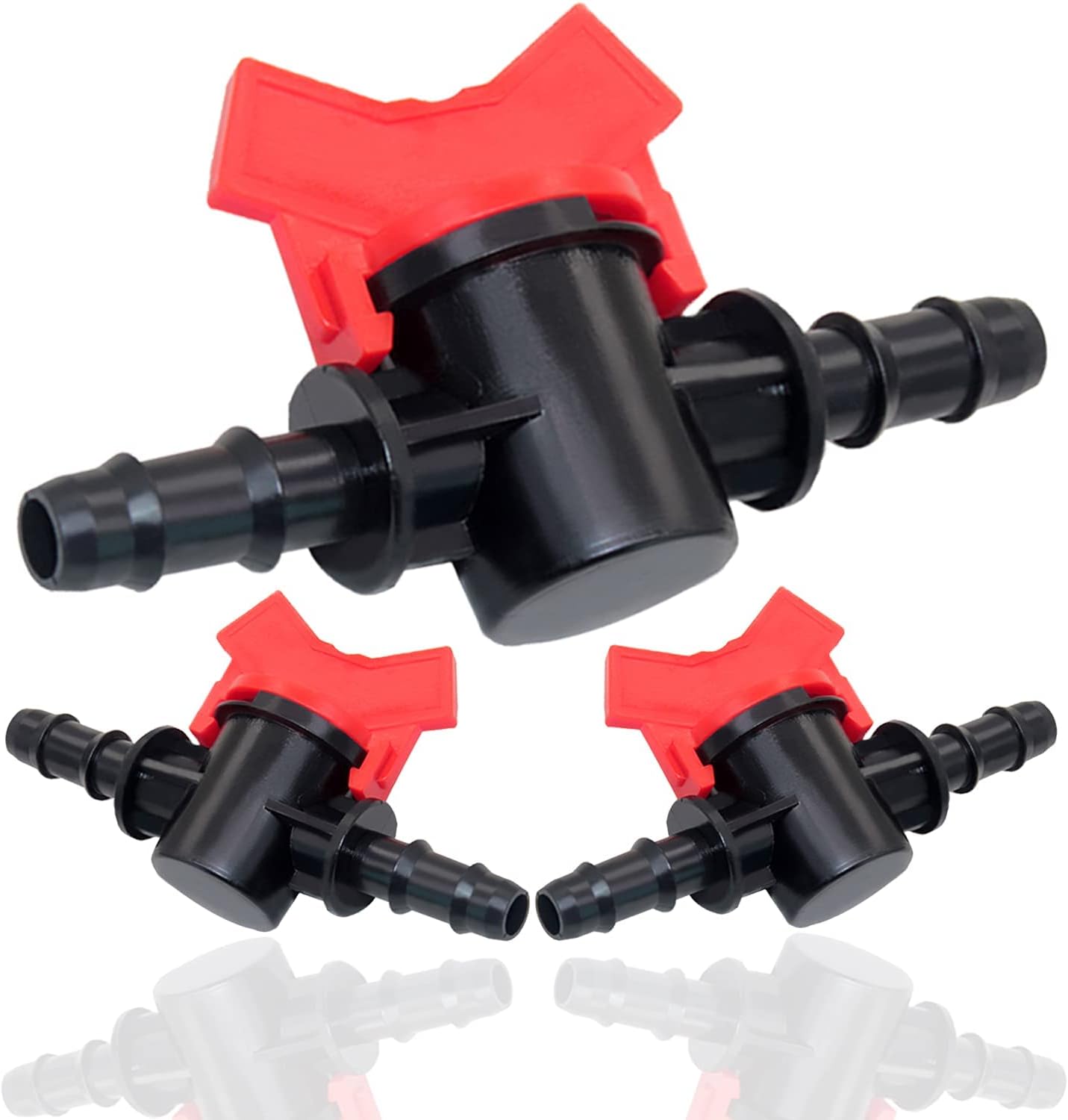 5/8" Drip Irrigation Switch Valve, Barbed Ball Valve for Garden Drip Irrigation Aquarium 3 Pcs