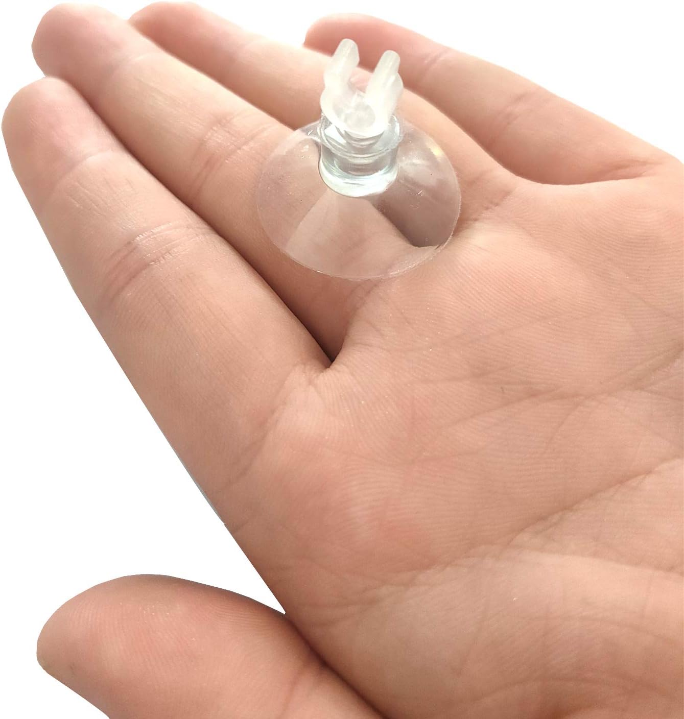 Aquarium Suction Cups, for Fish Tank Airline Tubing, with Clips 3/16" air Hose Holder, 24pcs Clear