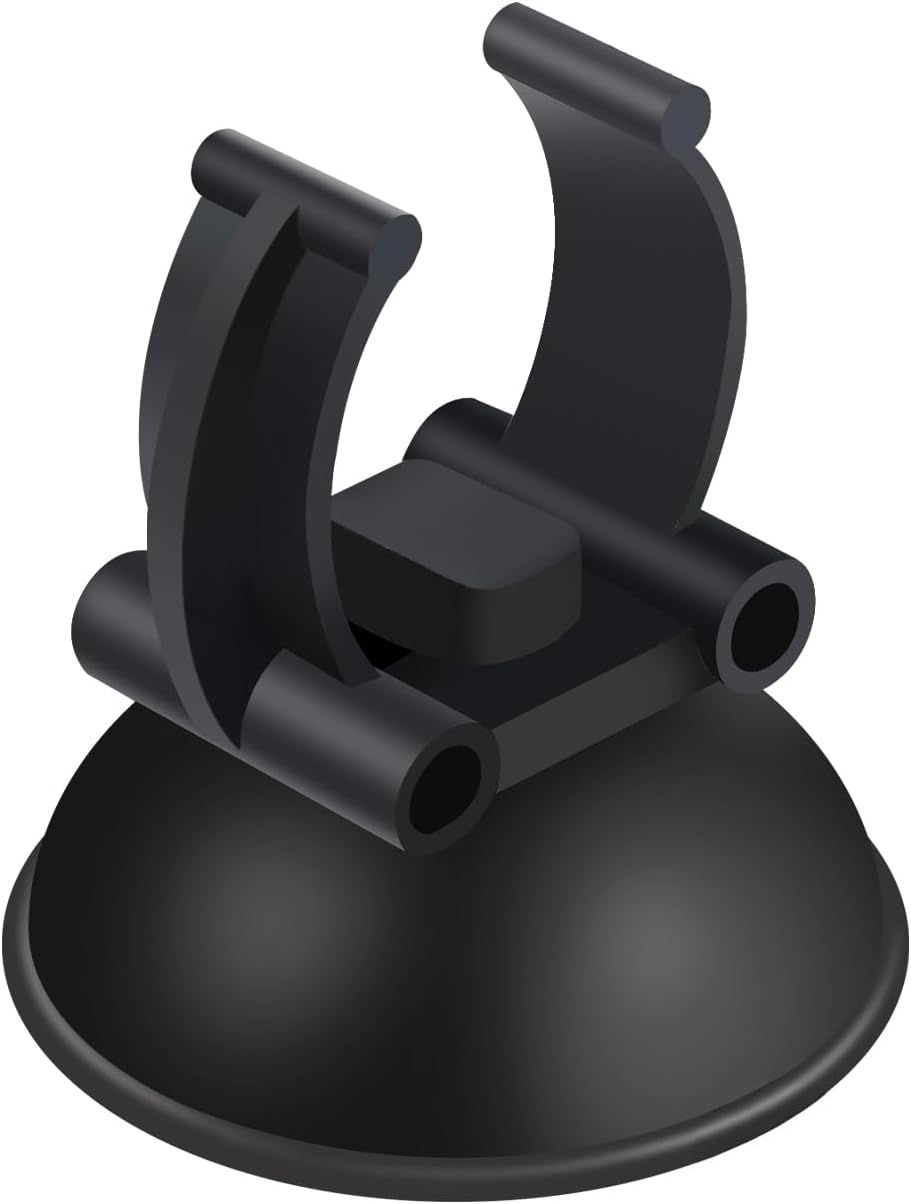 12 Pack Aquarium Suction Cups with Clip Black,for 1" Standard Aquarium Heater, Tubing Hose, Plant Fish Tank