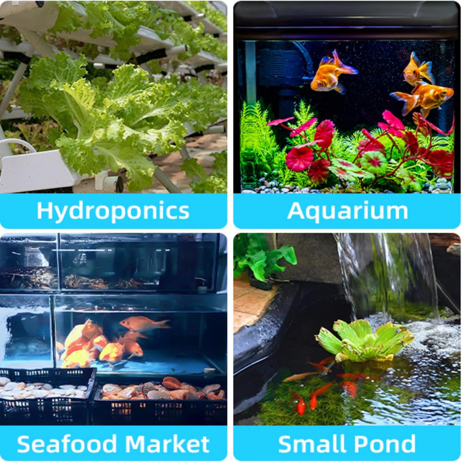 Air Stone Disc, 4 Packs, Aerator Bubble Differ, Air Pump Accessories for Hydroponics, Aquarium Fish Tank, Ponds, DWC Reservoirs and Circulation System 1.5 inch