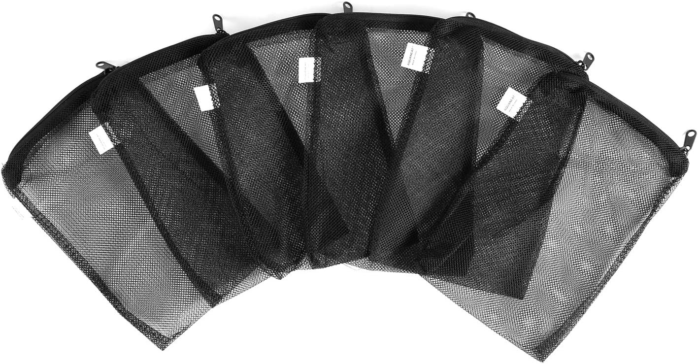 Filter Media Mesh Bags with Plastic Zipper Reable… 6PCS
