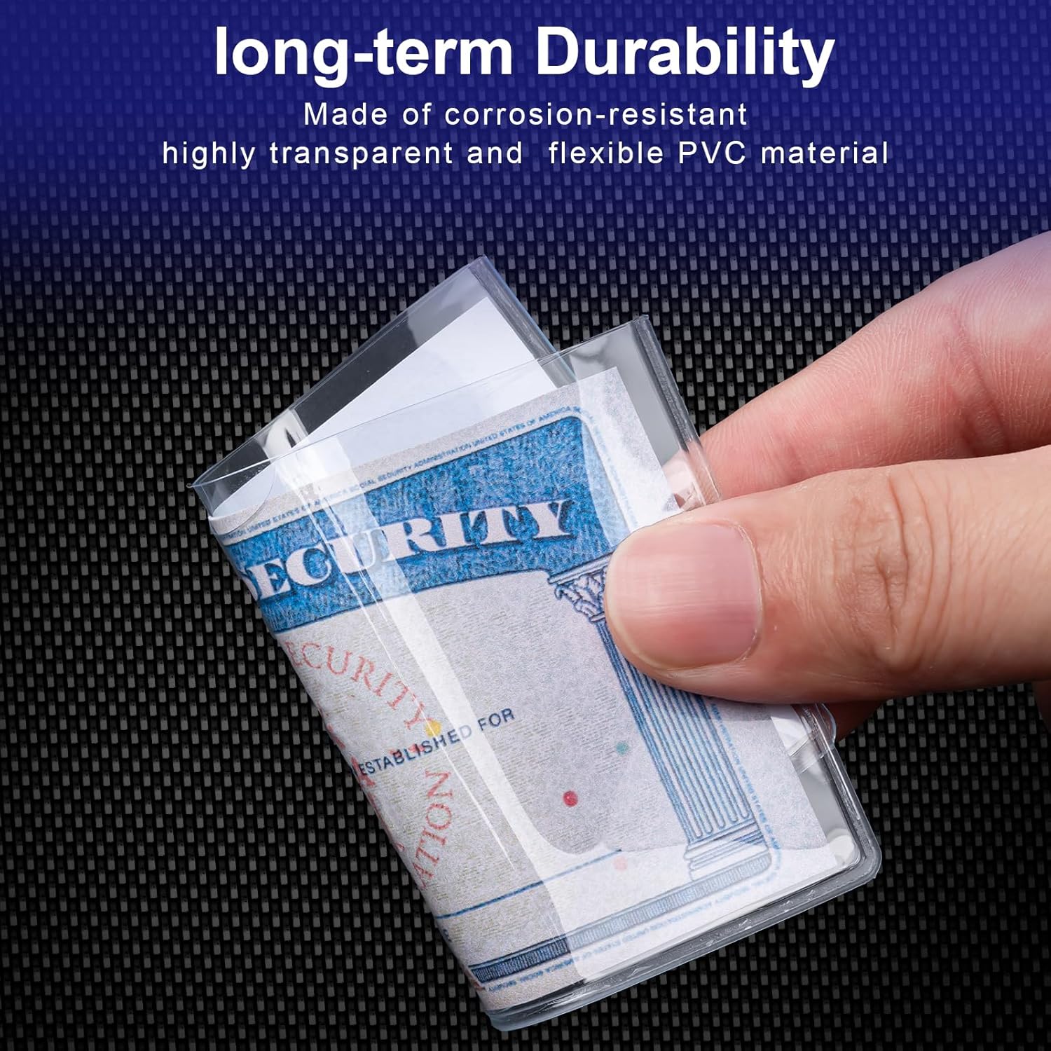 10 Pack Social Security Card Protector Medicare New Credit Card Holder,24 Mil Soft Clear Card for Waterproof SSN Card Protector，ID/Debit/Credit Card Covers Sleeve 10