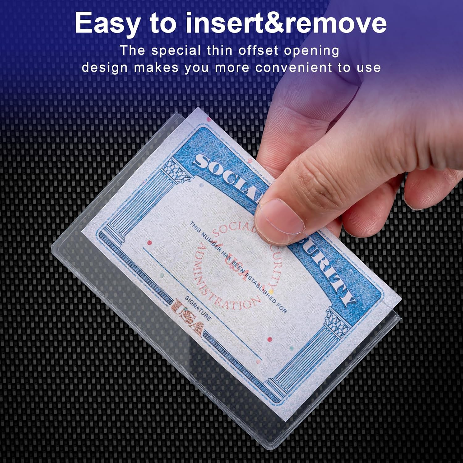 10 Pack Social Security Card Protector Medicare New Credit Card Holder,24 Mil Soft Clear Card for Waterproof SSN Card Protector，ID/Debit/Credit Card Covers Sleeve 10