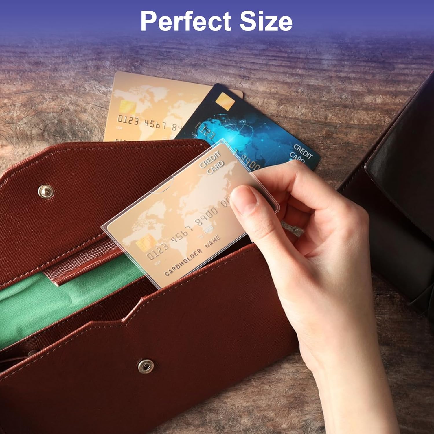 10 Pack Social Security Card Protector Medicare New Credit Card Holder,24 Mil Soft Clear Card for Waterproof SSN Card Protector，ID/Debit/Credit Card Covers Sleeve 10