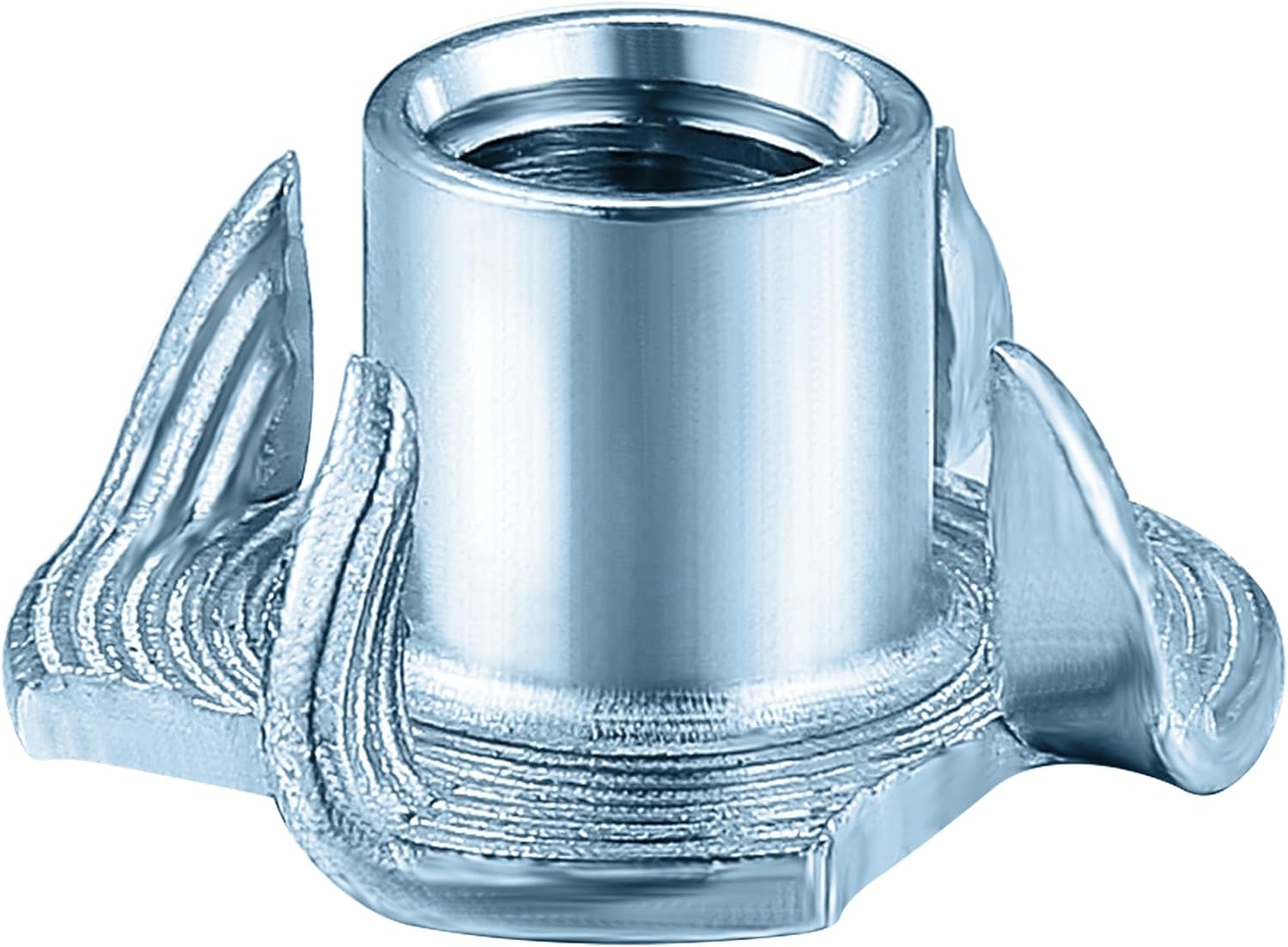 T-Nuts 1/4 * 20 100 pcs , zinc Plated Steel, for Wood, Climbing Holds and cabinets