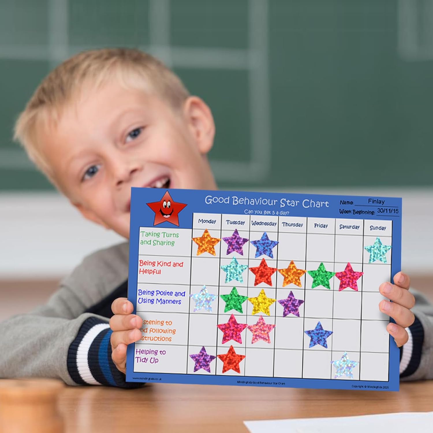 3000 PCS Star Stickers, 0.6" Sparkly Holographic Stickers, Kids Rewards Holographic Colors Sticker, Foil Star Sticker for Behavior Chart, Student Planner, School Classroom Teacher Supplies, DIY