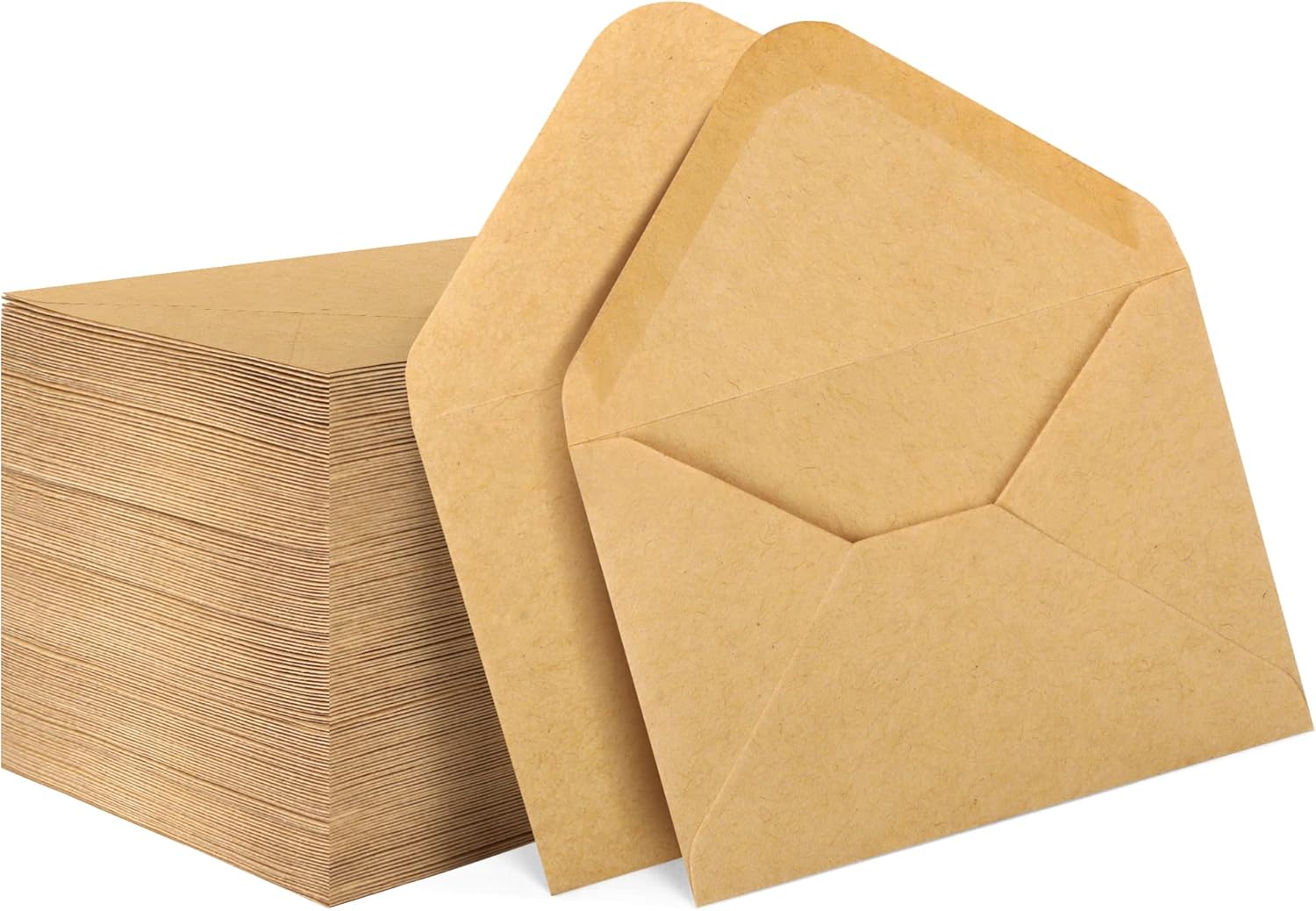 150 Pack Gift Card Envelopes, 4" x 2.75" Mini Envelopes, Brown Kraft Biness Card Envelopes, Small Envelopes for Holidays, Weddings, Baby Showers, Birthdays Banquets