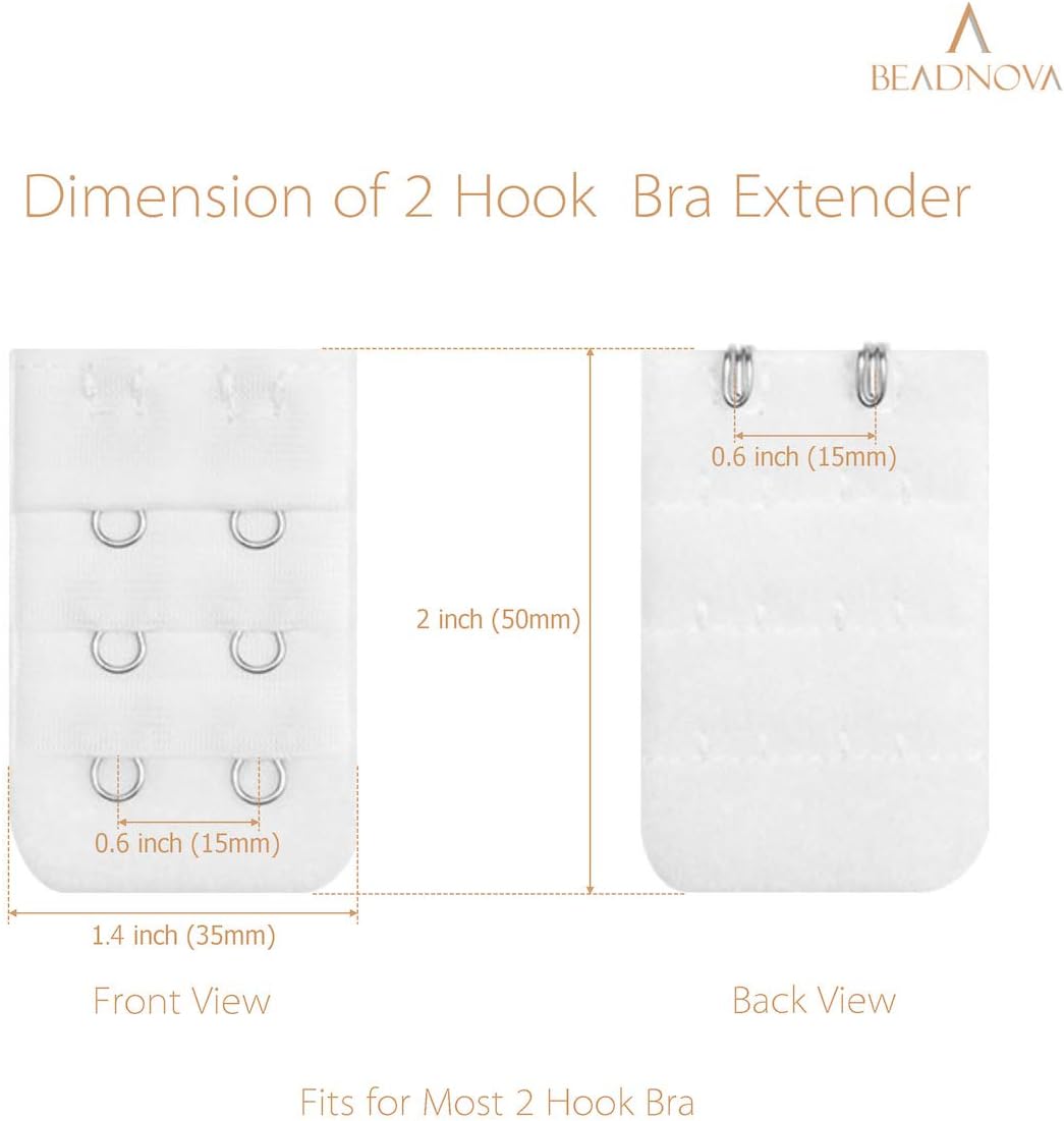 Bra Extender 2 Hook Bra Back Clips Bra Strap Extender Bra Clasp 4pcs