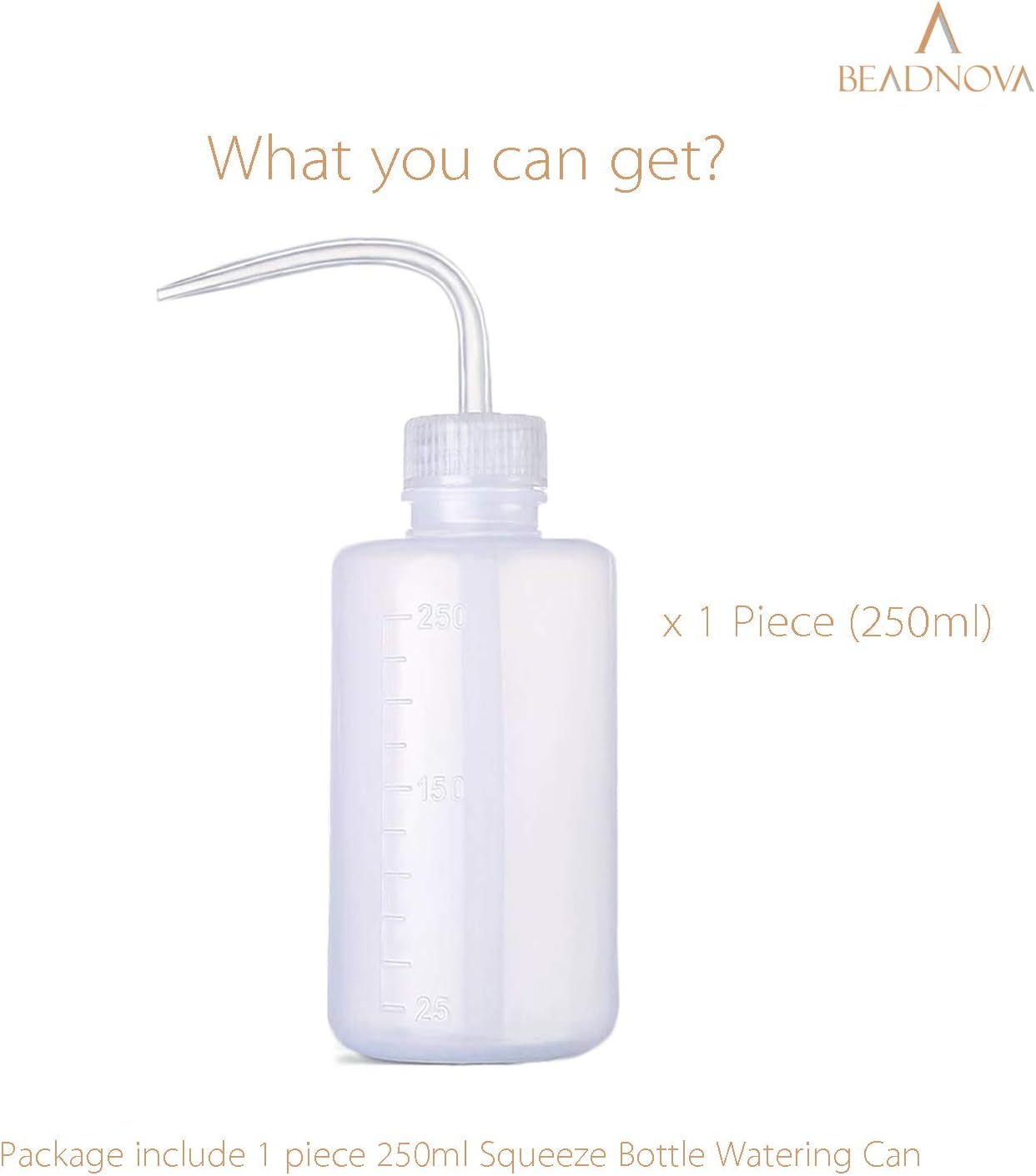 Squeeze Bottle Plant Watering Bottle 250ml 8oz Small Wash Bottle Squeeze Plastic Small Watering Can for Indoor Plants Succulent Watering Can 1pc