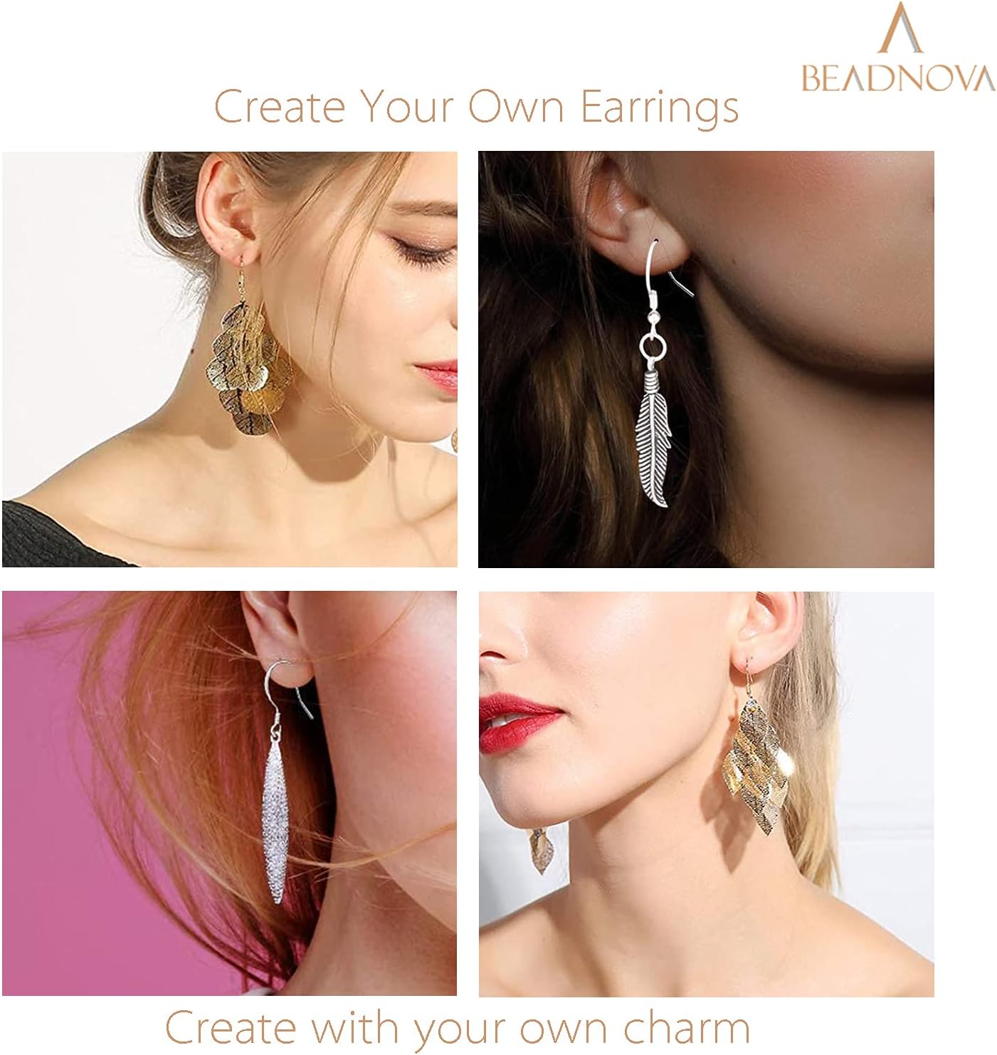 Earring Hooks 4pcs 14k Gold Filled Earring Kits with Rubber Backs Ear Wire Hook for Jewelry Making DIY Ear Post Supplies 4pcs Earwires and 4 pcs Backs