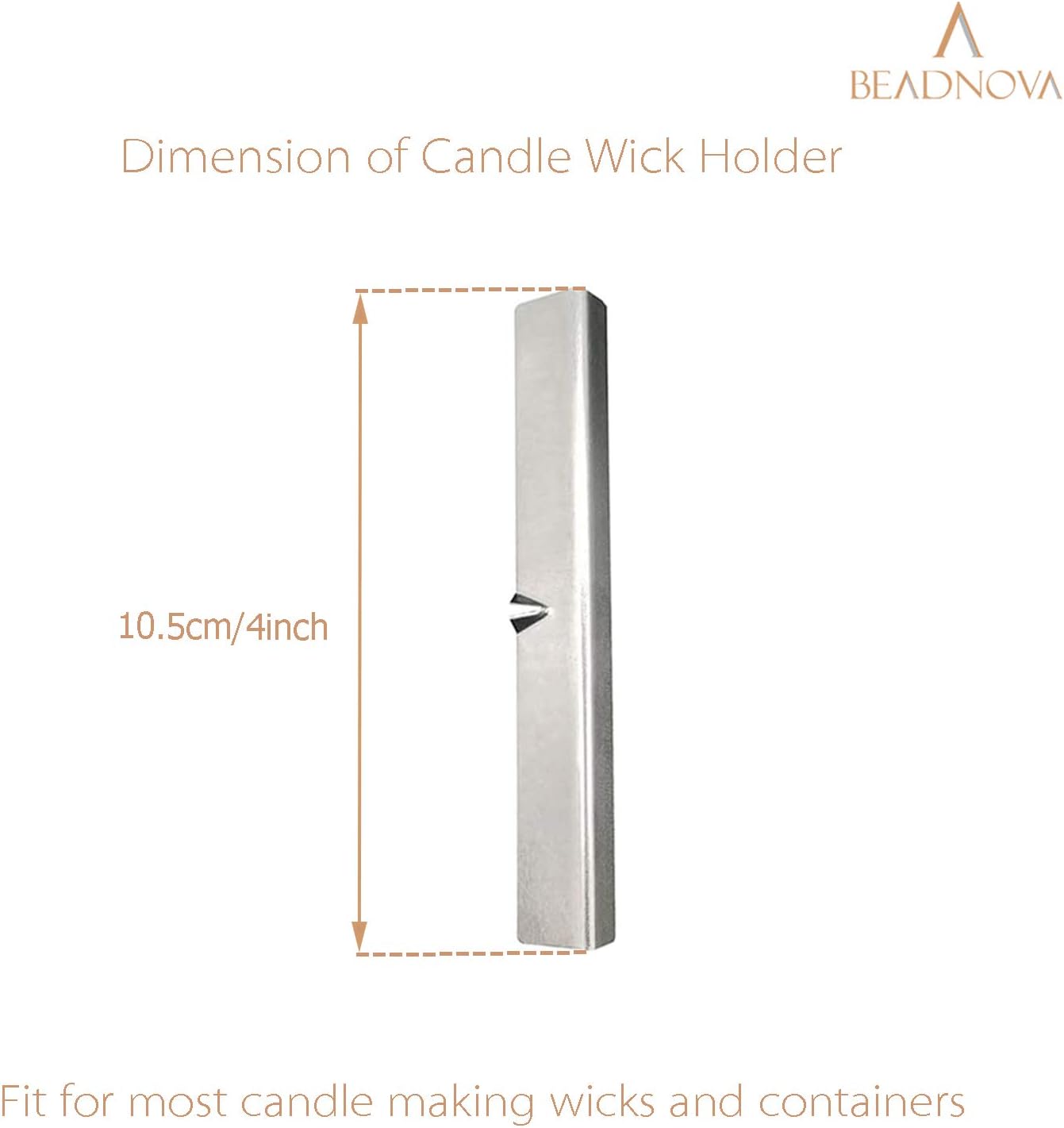 Candle Wick Holders Metal Wick Bar Centering Device Centering Tool Holder for Candle Making 10 Pcs