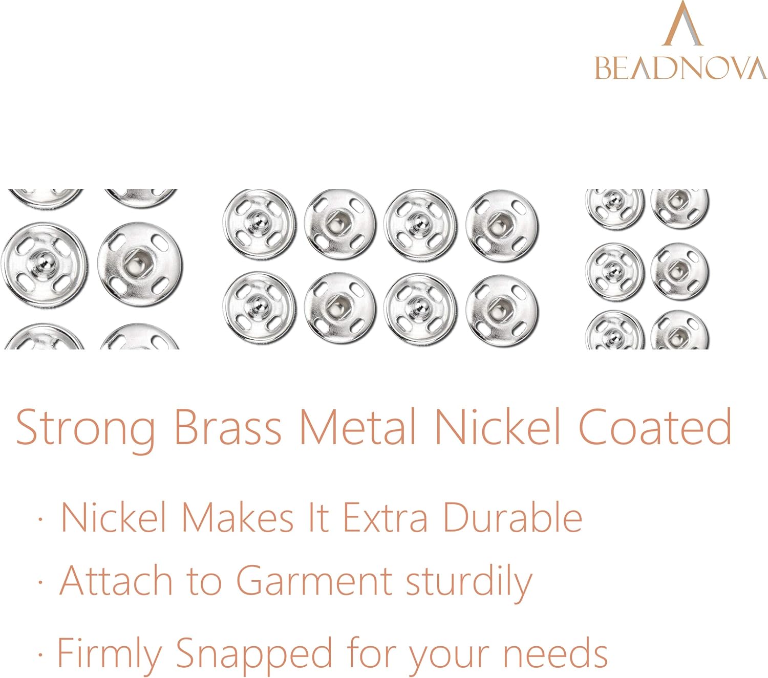 Snaps Buttons for Sewing Leather Snaps Button Press Sewing Tools Fastener Tools for Clothes 106 Sets, 3 Sizes