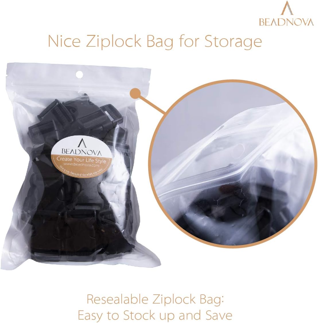 Plastic Buckle Strap Clip Quick Side Release Buckles 1 Inch Flat for Nylon Strap Backpack Black, 1 Inch, 20 Piece