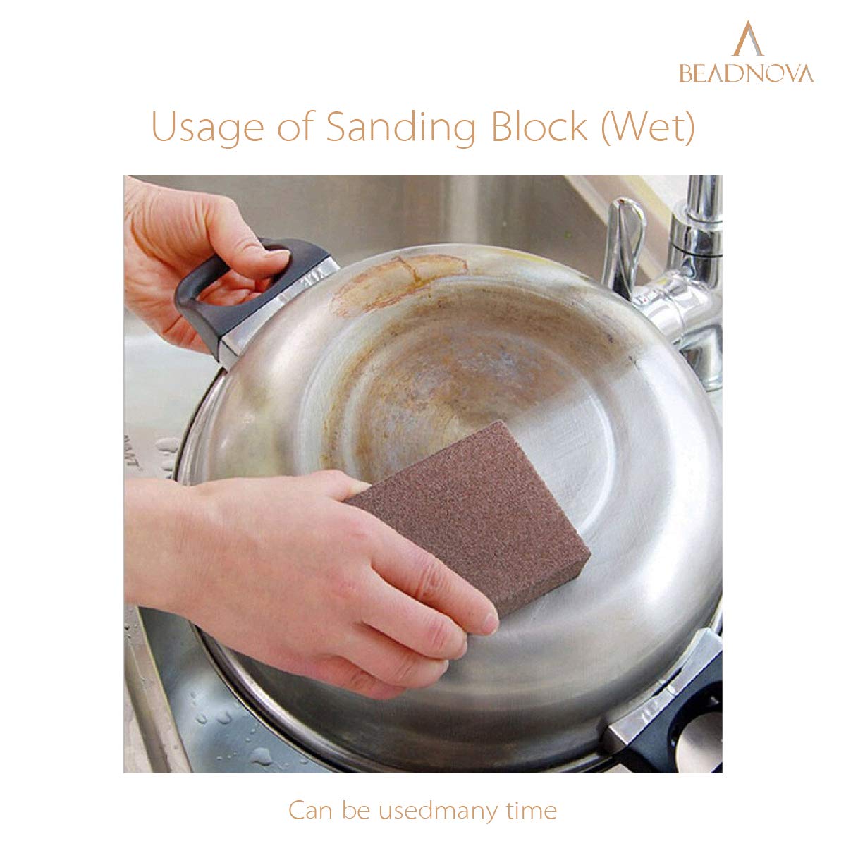 Sanding Sponge Sand Block Coarse/Medium/Fine/Superfine Assorted Dry Wet Sanding Blocks for Wood Wall Home Pack of 4, 4 Grit