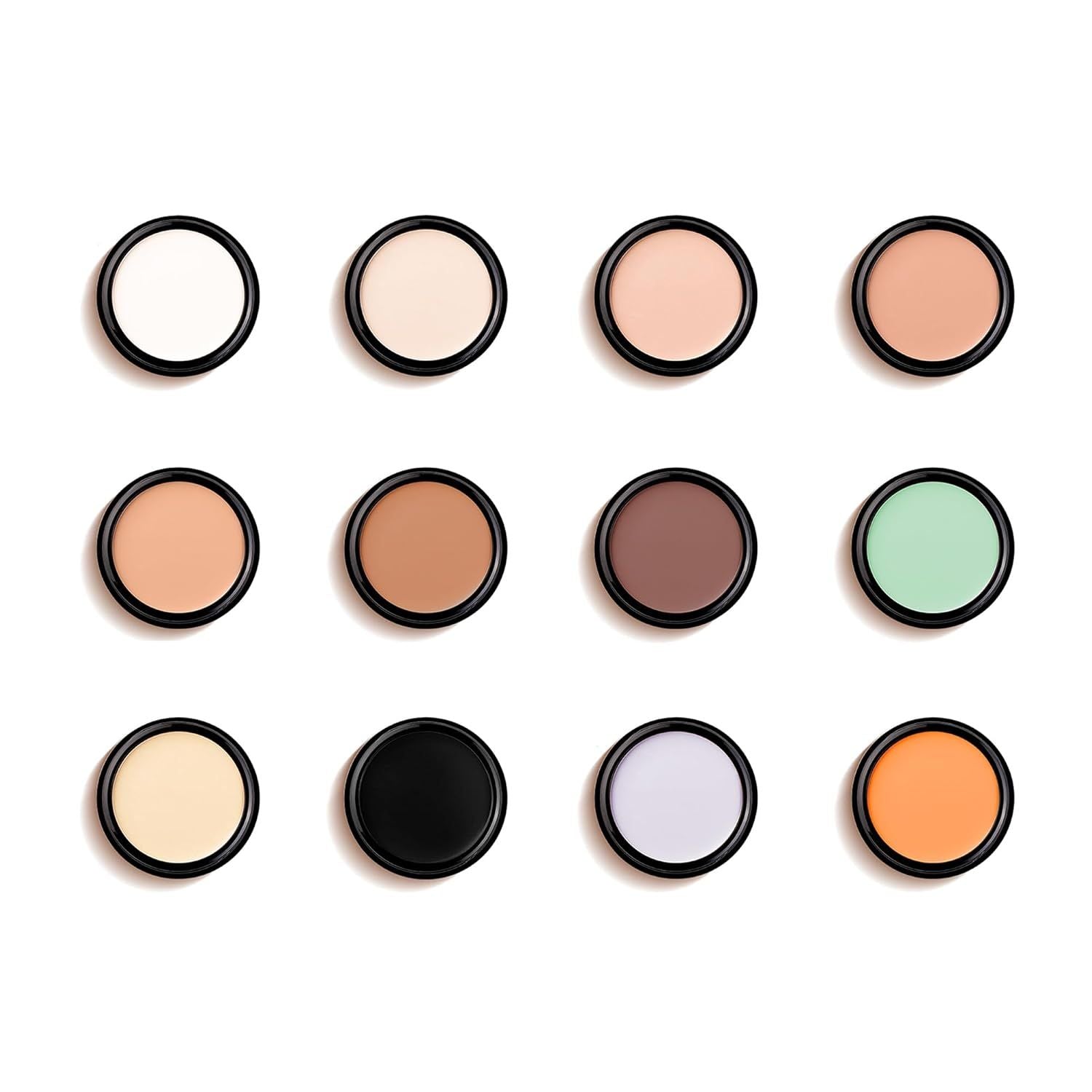 Single Color Face Makeup Concealer Foundation Palette Creamy Moisturizing 0.49oz Green