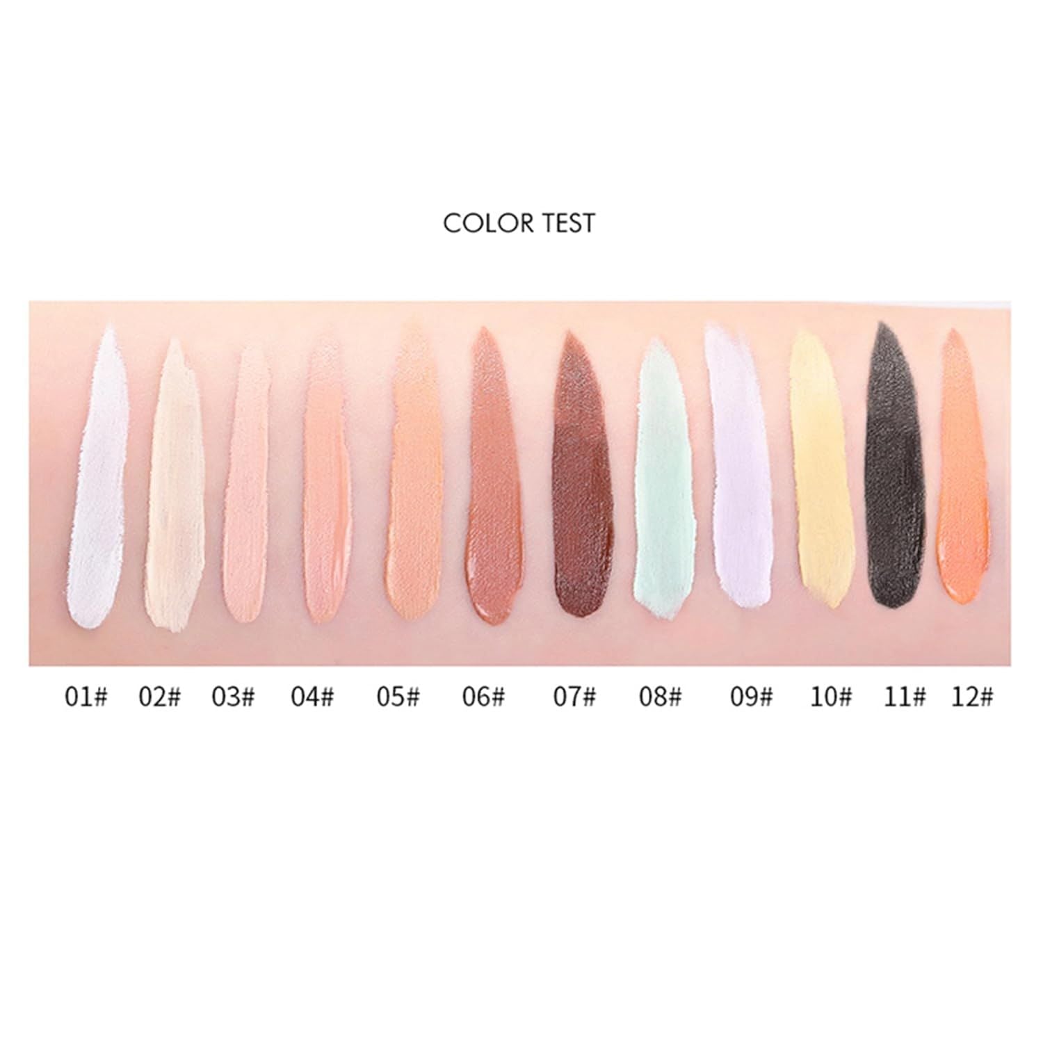 Single Color Face Makeup Concealer Foundation Palette Creamy Moisturizing 0.49oz Green