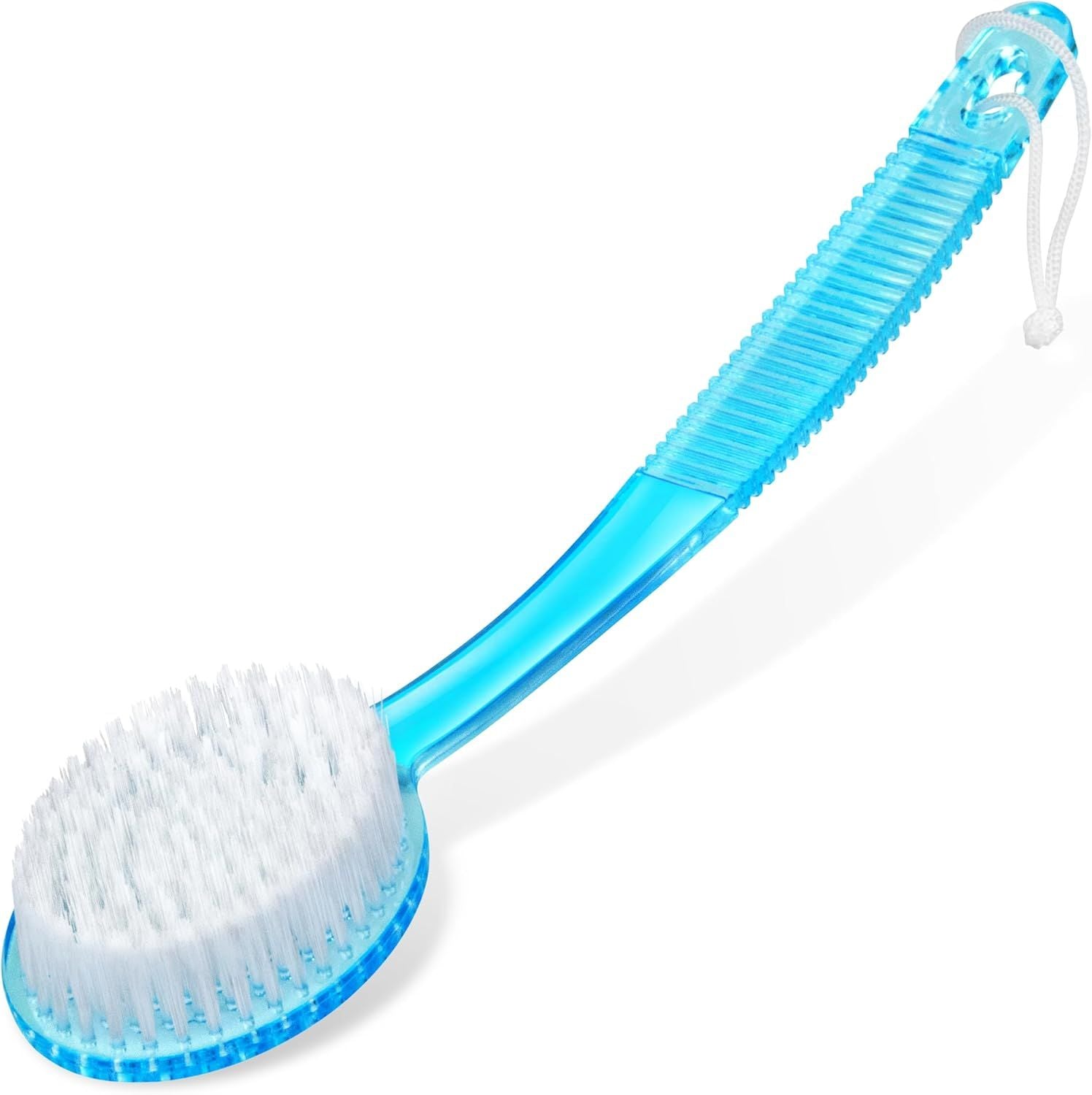 Random Color, 1 Pack Bath Brush with Bristles, Long Handle for Exfoliating Back, Body, and Feet, Bath and Shower Scrubber