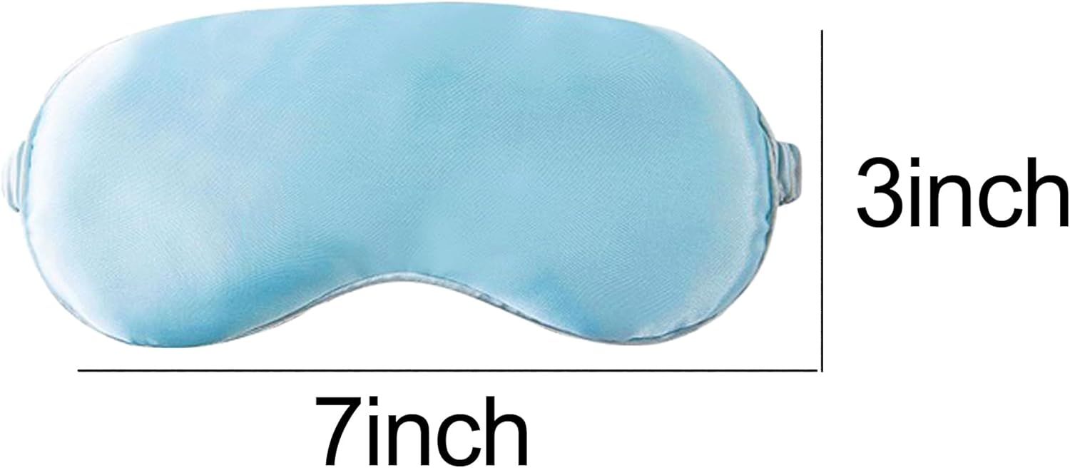 Blue Eye Mask for Sleeping,Soft and Comfortable Fabric, Eye Shade Cover for Travel Nap