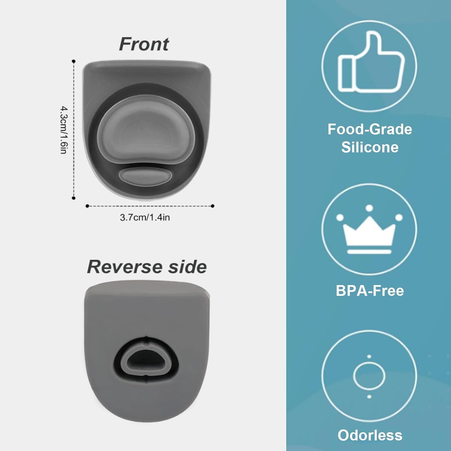 Rubber Seal Replacement Stopper, Silicone Cap Insert, Compatible with Owala Freesip Spout Lid-3 Pack Gasket Parts