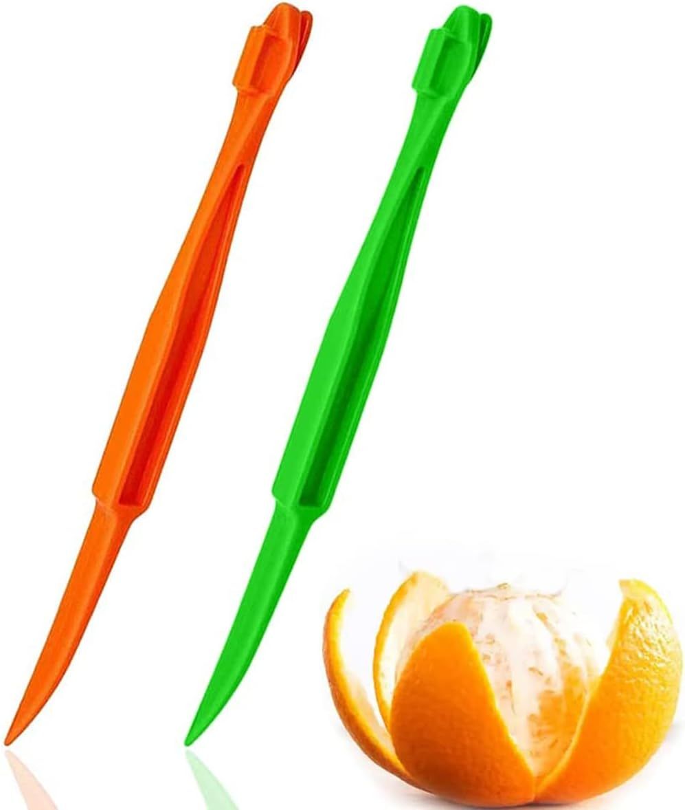 Orange Citrus Peelers Citrus Lemon Citrus Peel Cutter Plastic Easy Slicer Cutter Peeler Remover Opener Kitchen Accessories Knife Cooking Tool Kitchen Gadget Multiple 2 Pack